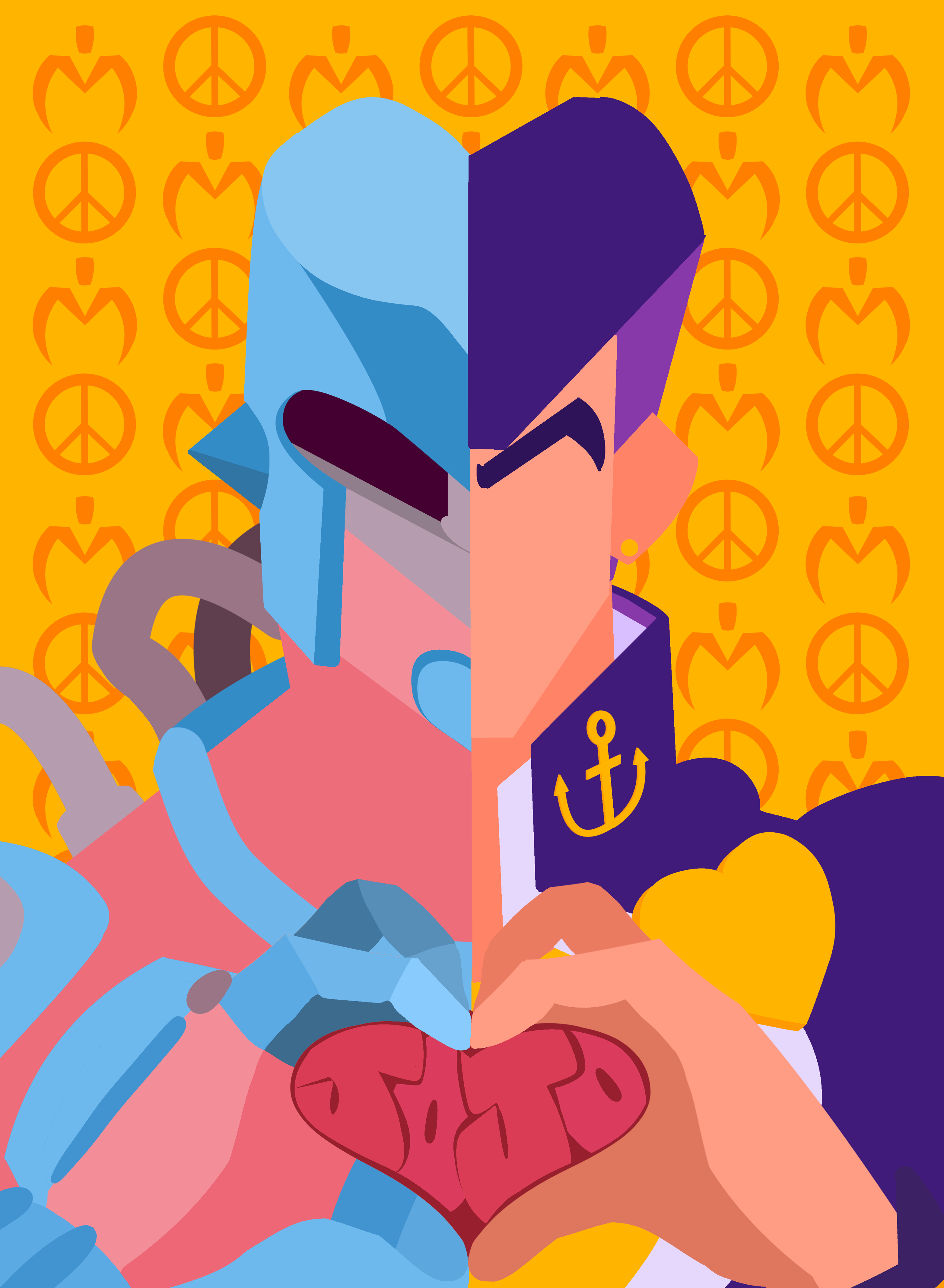 Fanart Minimalist Josuke