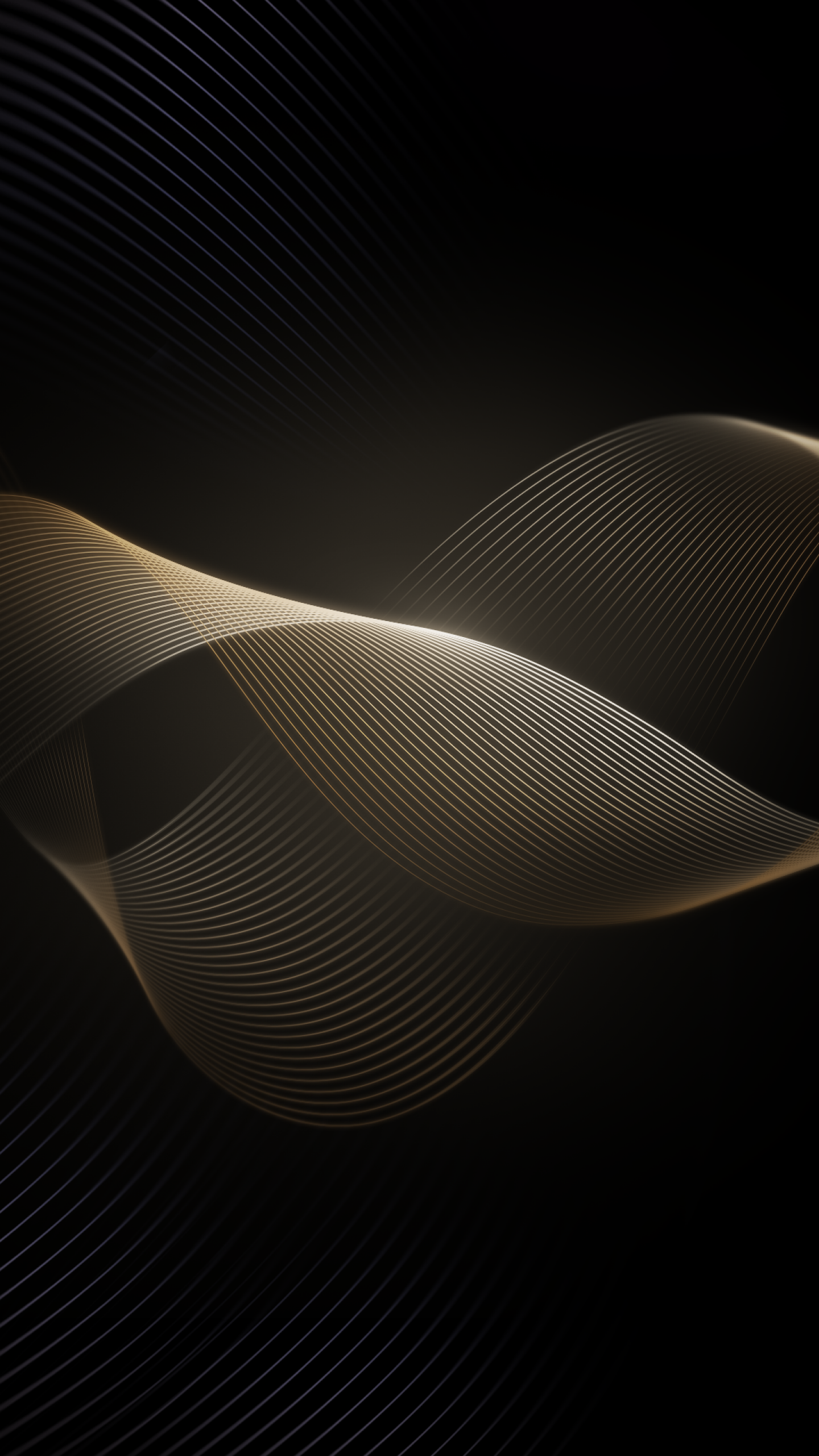 Wallpaper Waves, Golden, Dark, Black, HD, Abstract,. Wallpaper for iPhone, Android, Mobile and Desktop