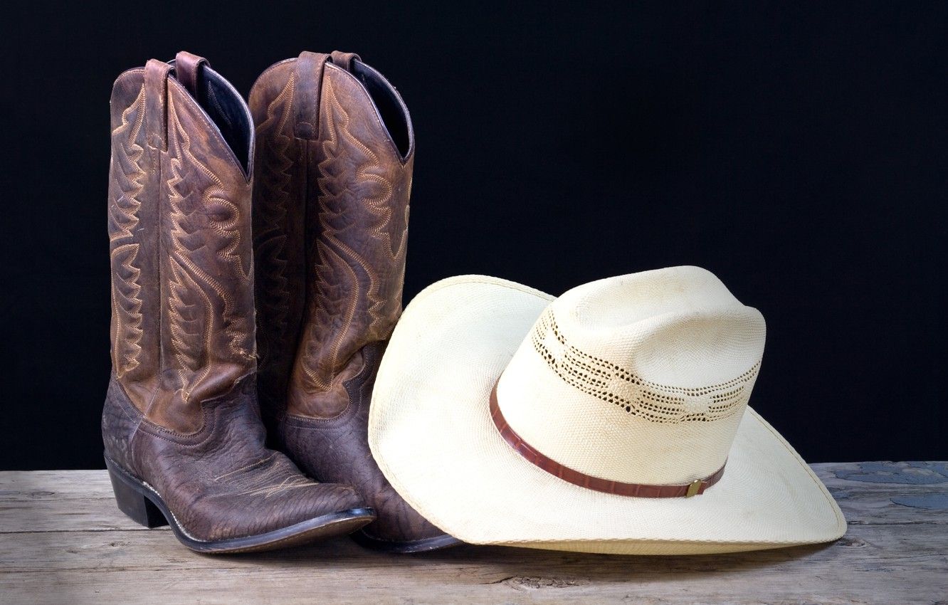Wallpaper white, hat, leather, cowboy, Boots image for desktop, section стиль