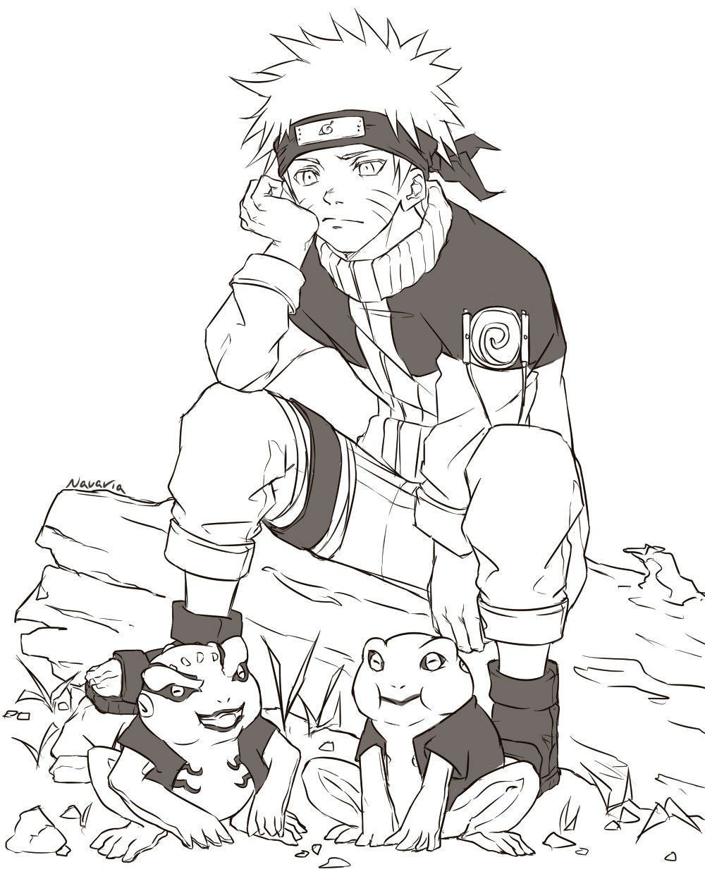 by on tumblr. naruto. gamatatsu. gamakichi. Naruto