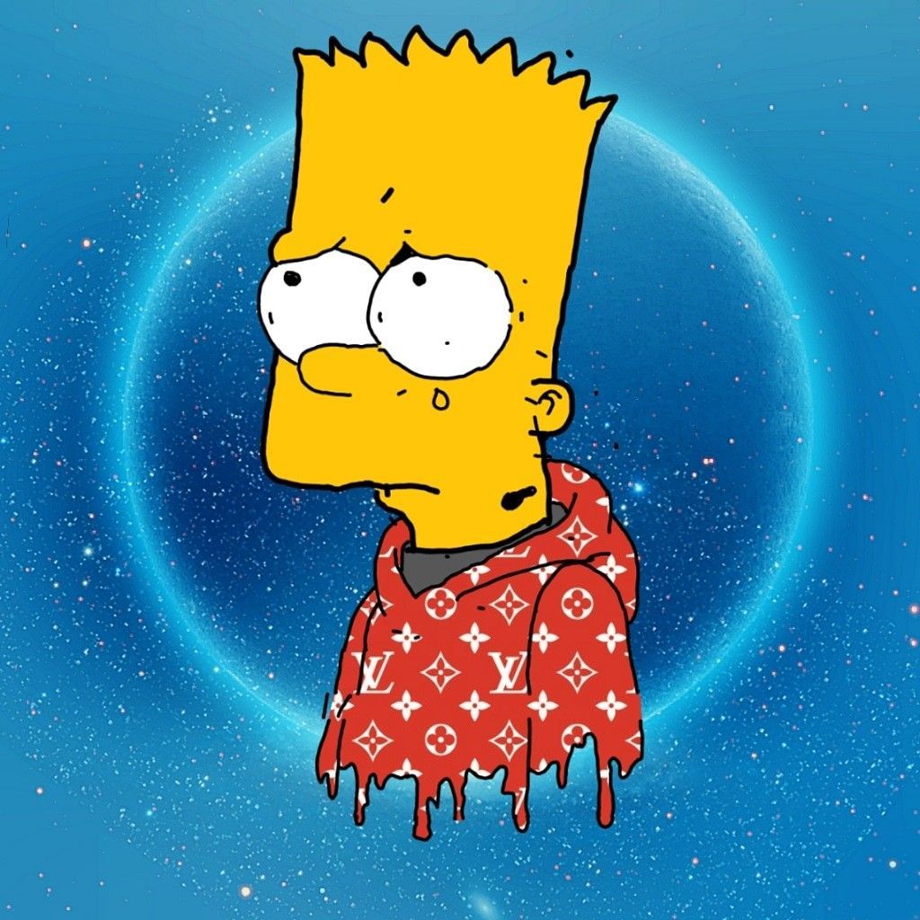 Bart Simpson Supreme x Louis Vuitton Drip in 2020
