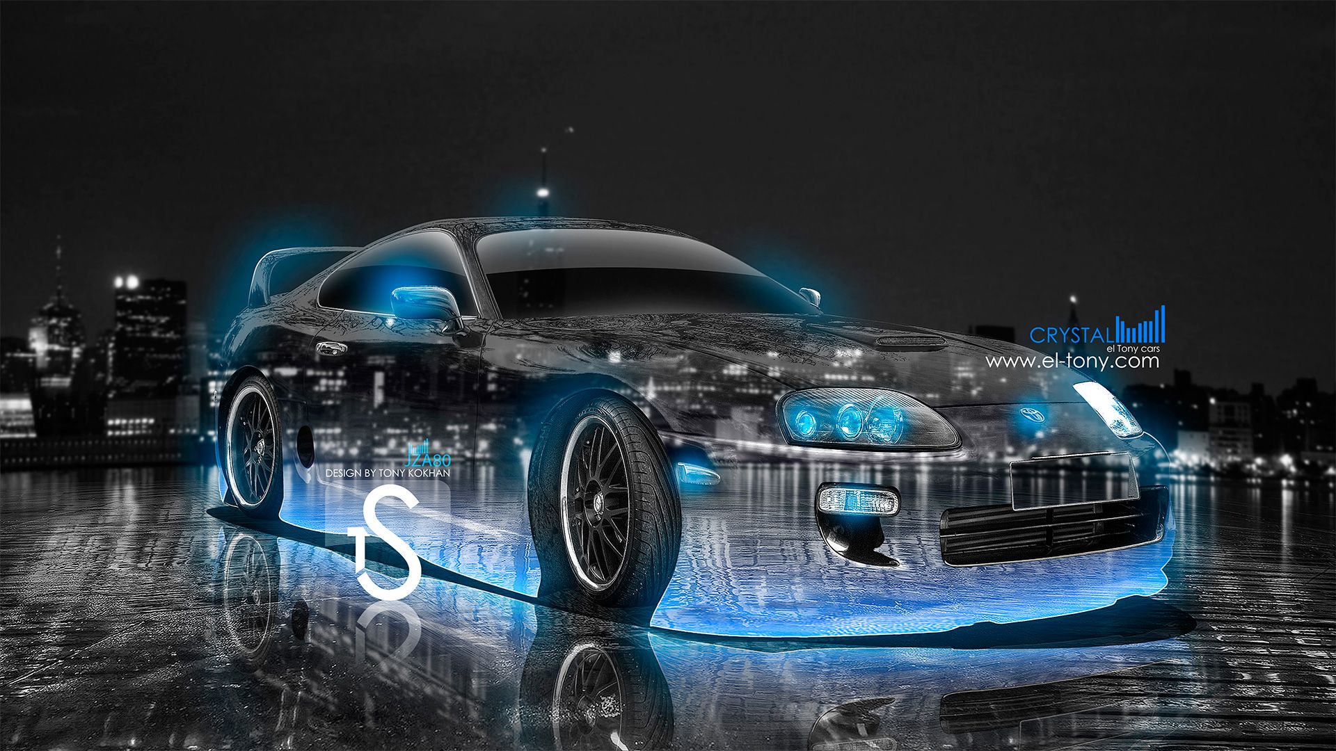 Cars with Neon Lights Wallpaper. Awesome