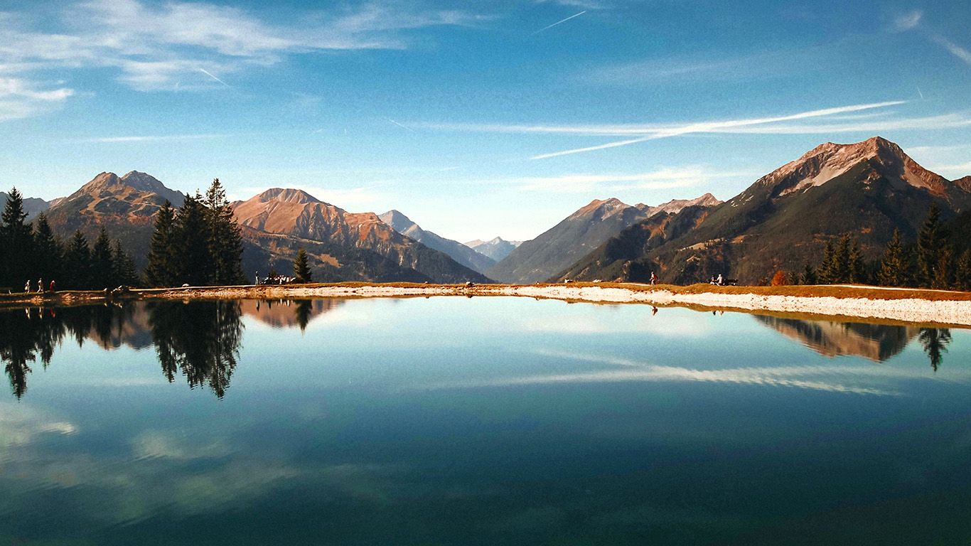 Lake Summer Mountain Nature Wallpaper