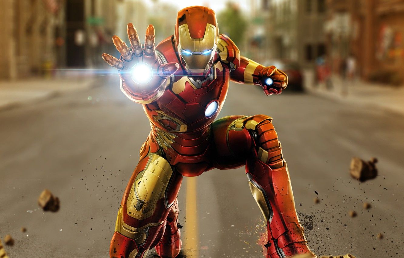 Wallpaper art, costume, Iron man, Iron Man, comic, MARVEL, Avengers, Tony Stark image for desktop, section фильмы