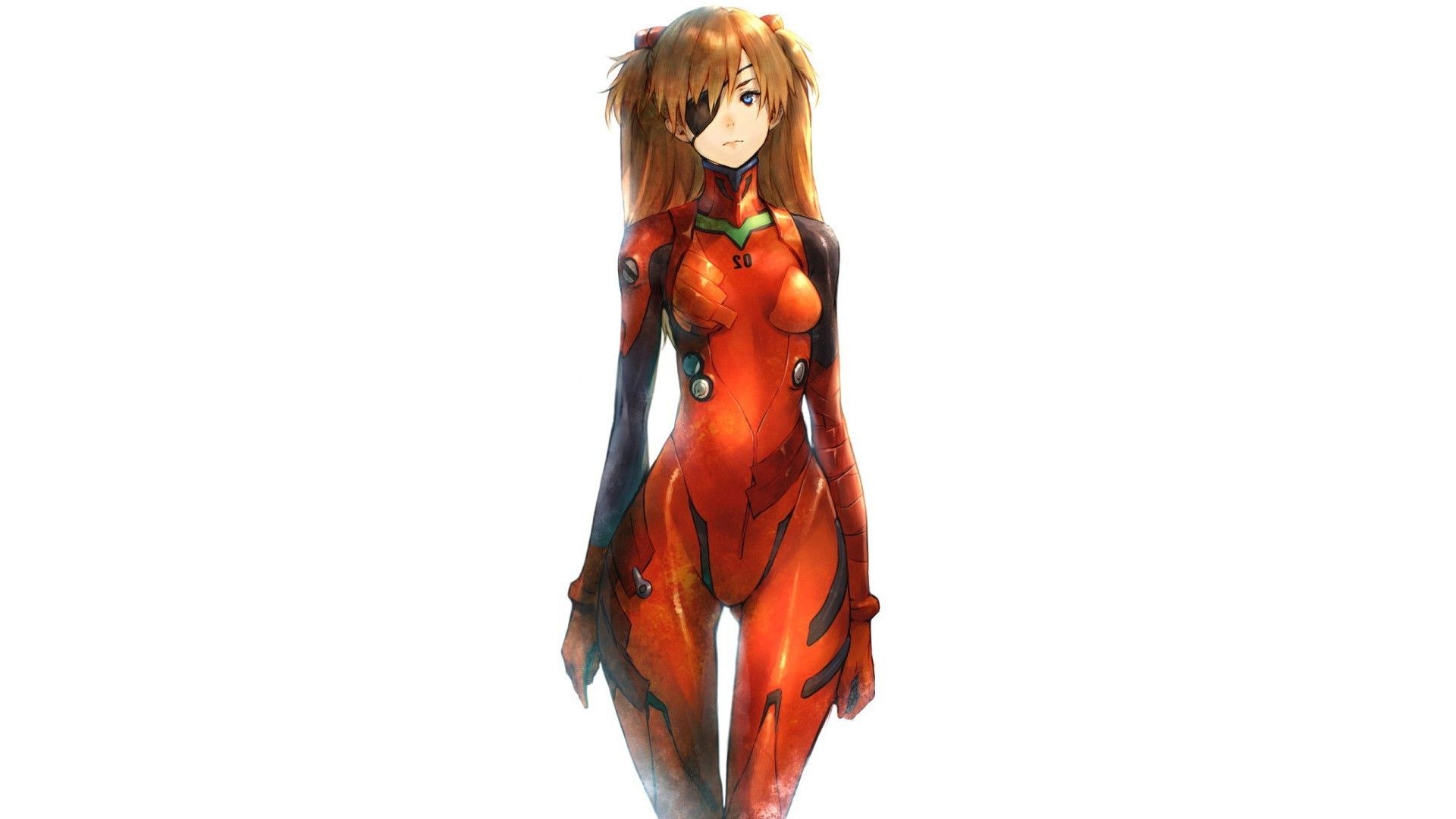 Neon Genesis Evangelion, Asuka Langley Soryu, Simple Background
