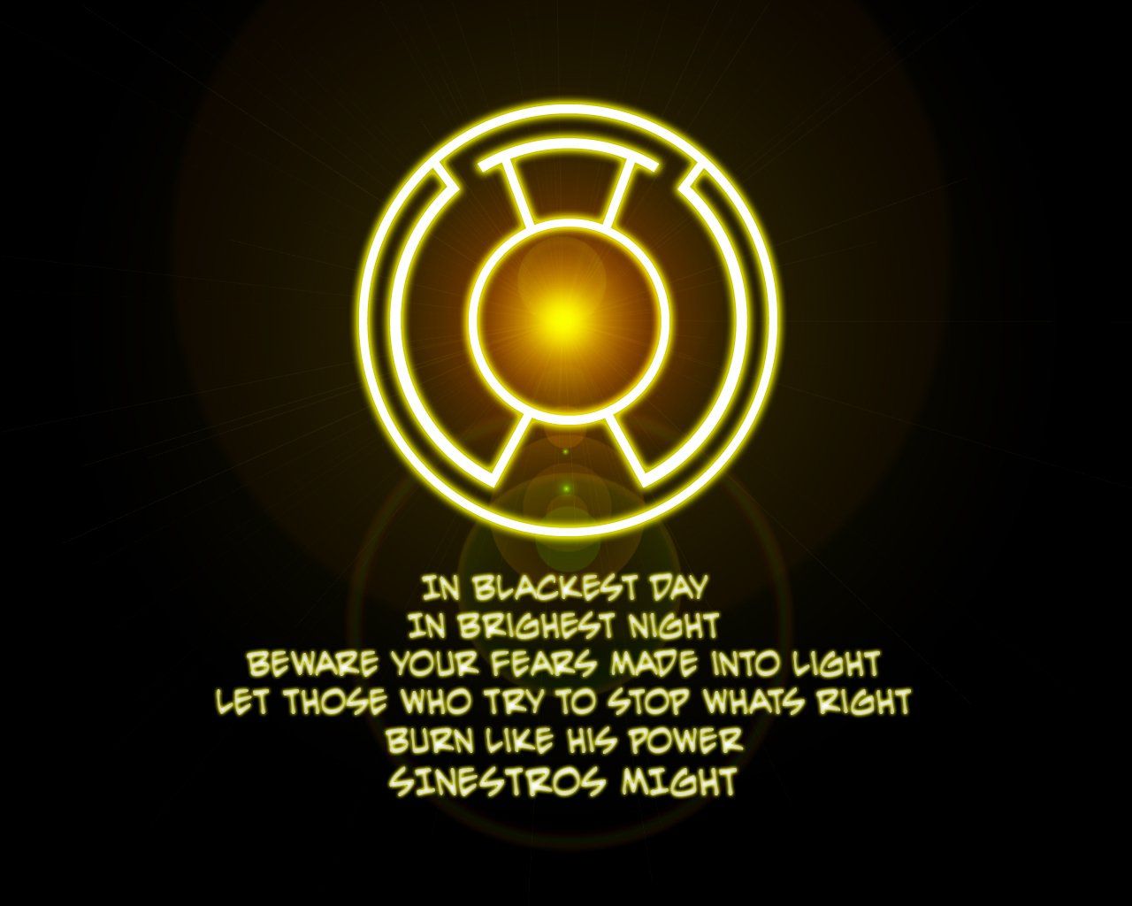Yellow Lantern Wallpaper