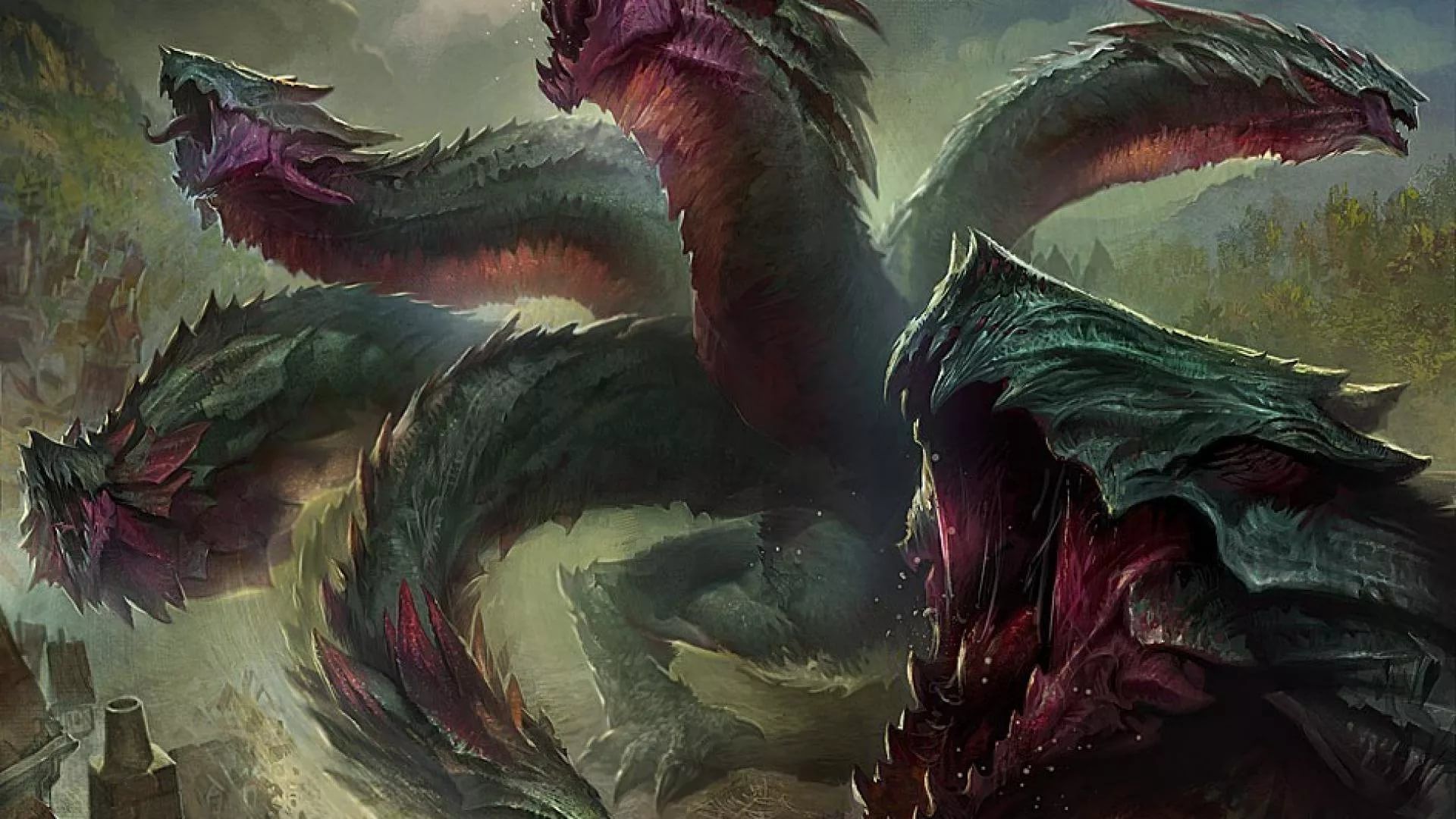 Hydra Dragon HD Wallpaper