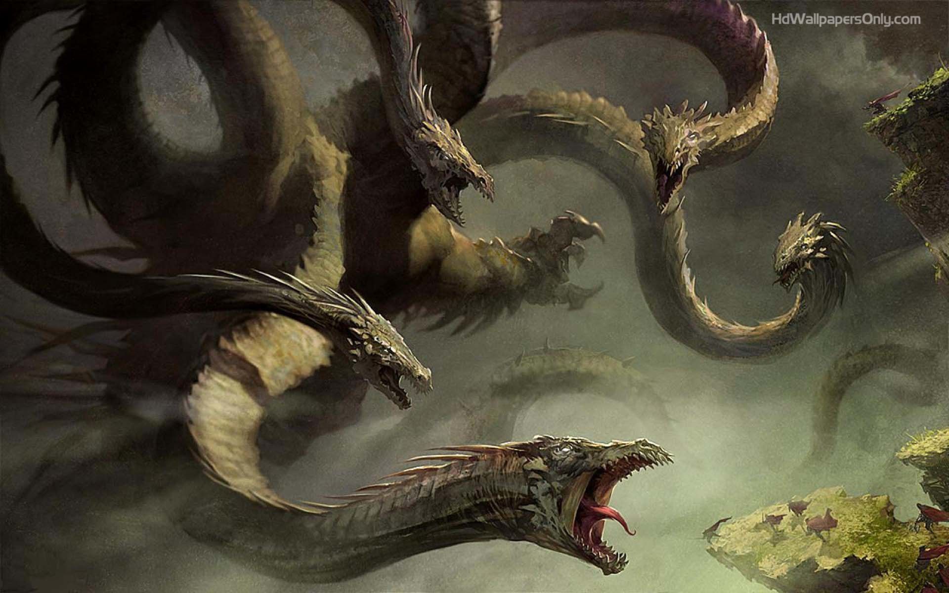 HD Dragon Wallpaper. Hydra monster