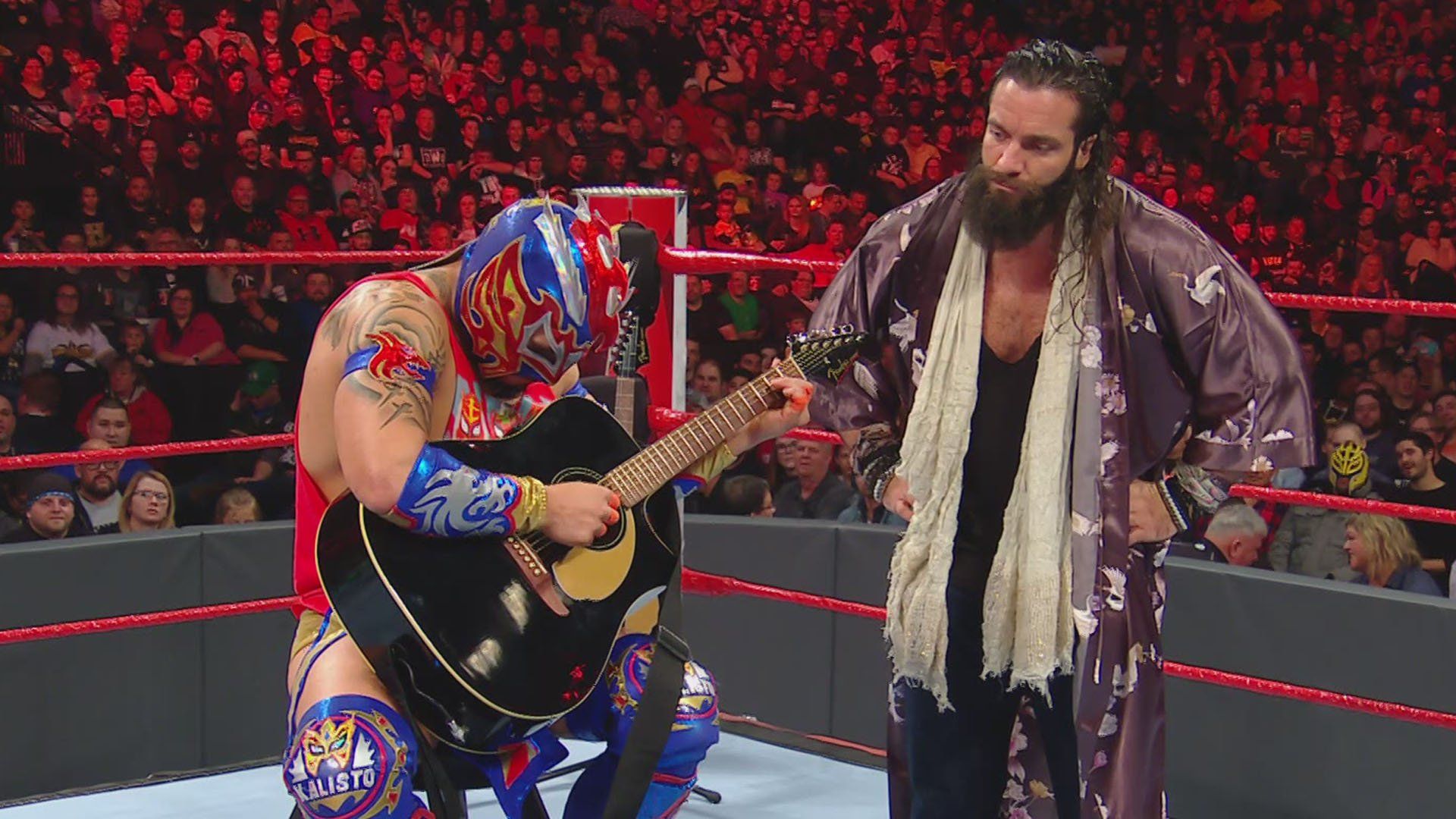 The Lucha House Party interrupted Elias