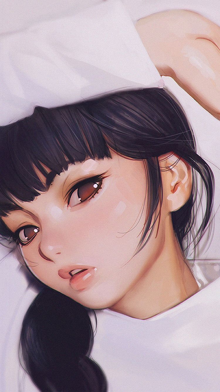 Anime Girl Cute Face HD Wallpaper