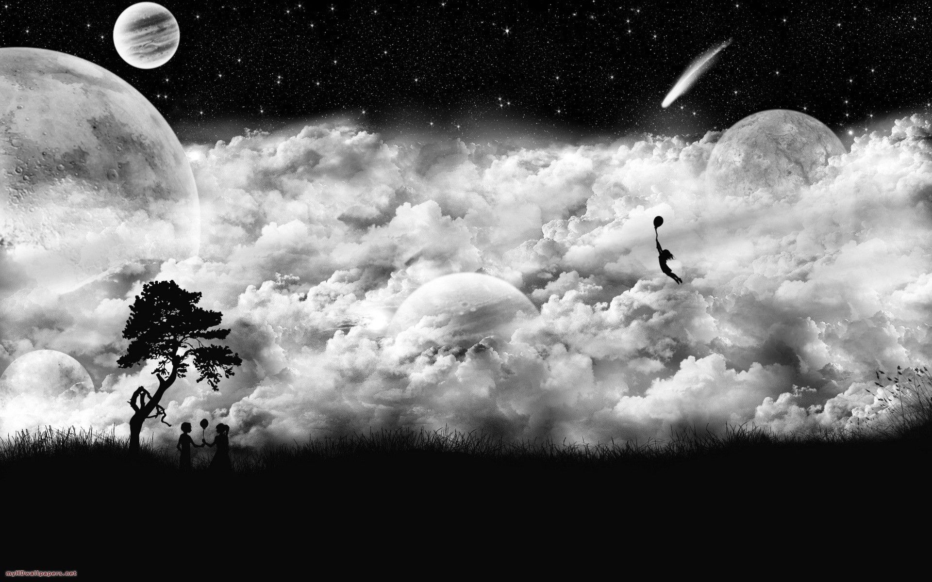 cool black and white desktop backgrounds