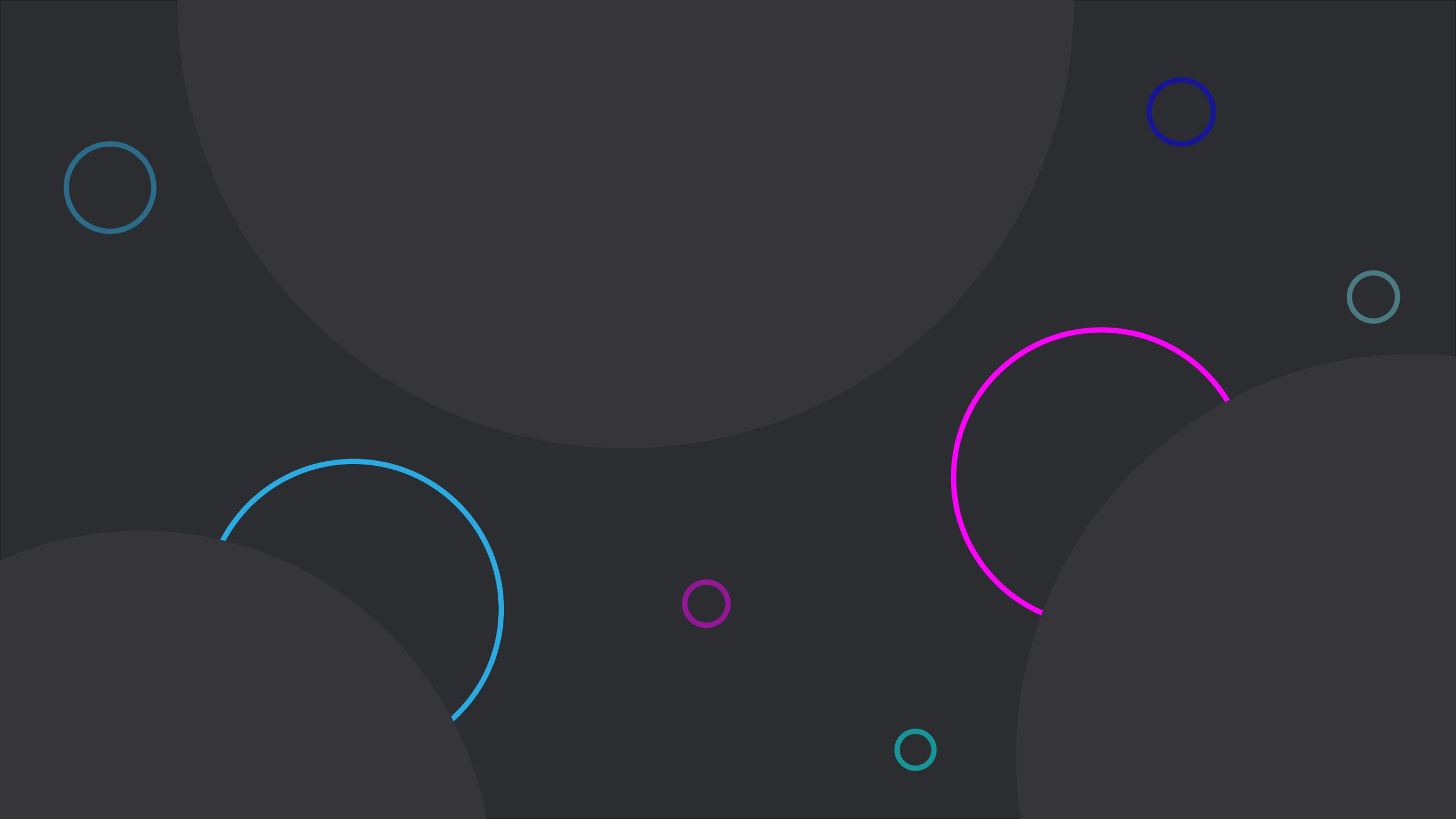 Grey Background and Colorful Circle 1440P Resolution