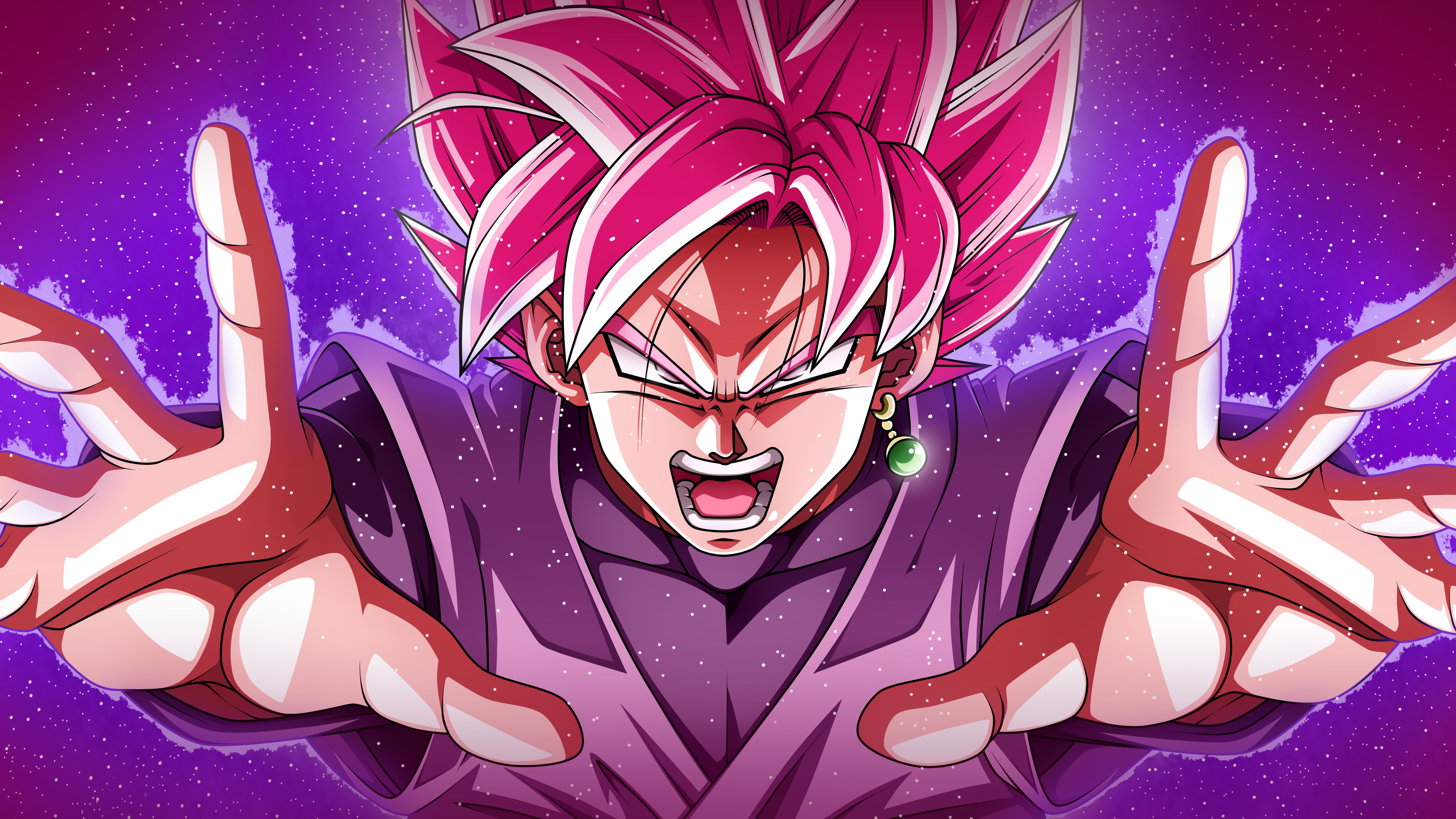 Goku Black Super Saiyan Rose Dragon Ball Super 8K