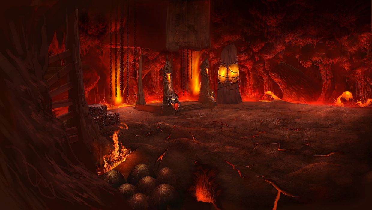 Atlantica Fantasy Dark Evil Fire Flames Creepy Spooky Video Games