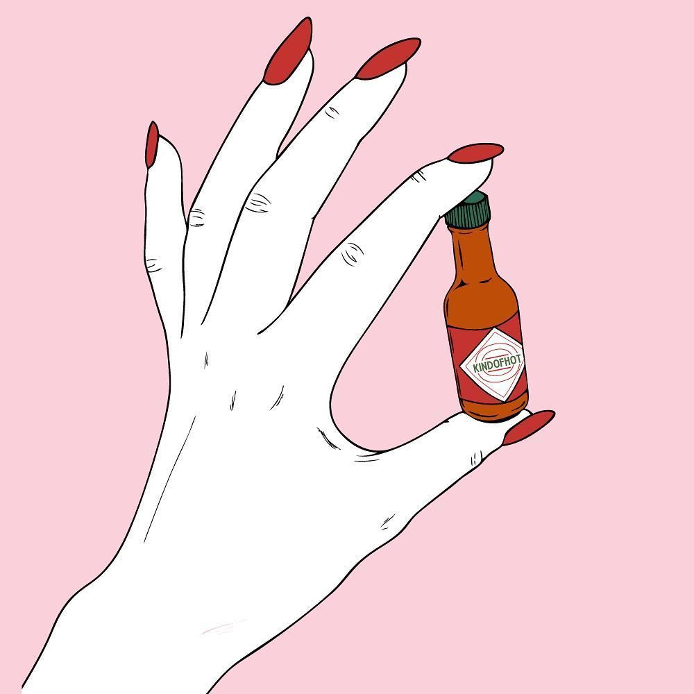 You are kind of hot just kind of #illustration #hotsauce