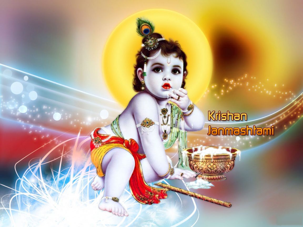 Download Best qute baby krishna Wallpaper & Image Free