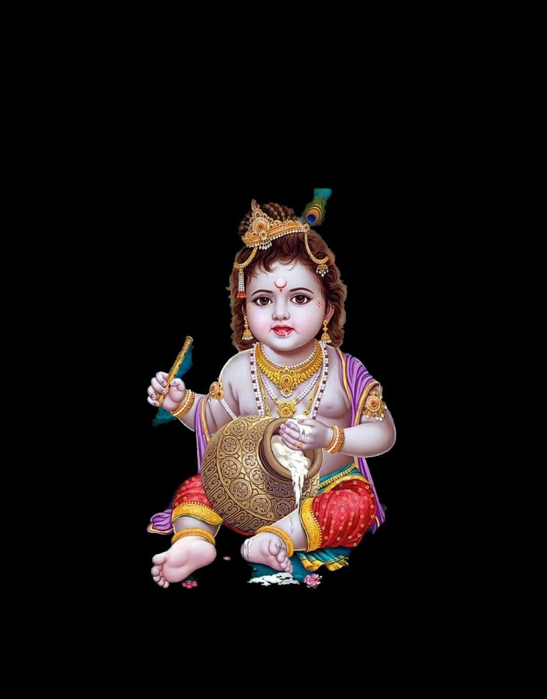 Download God Full Hd Baby Lord Krishna Wallpaper | Wallpapers.com