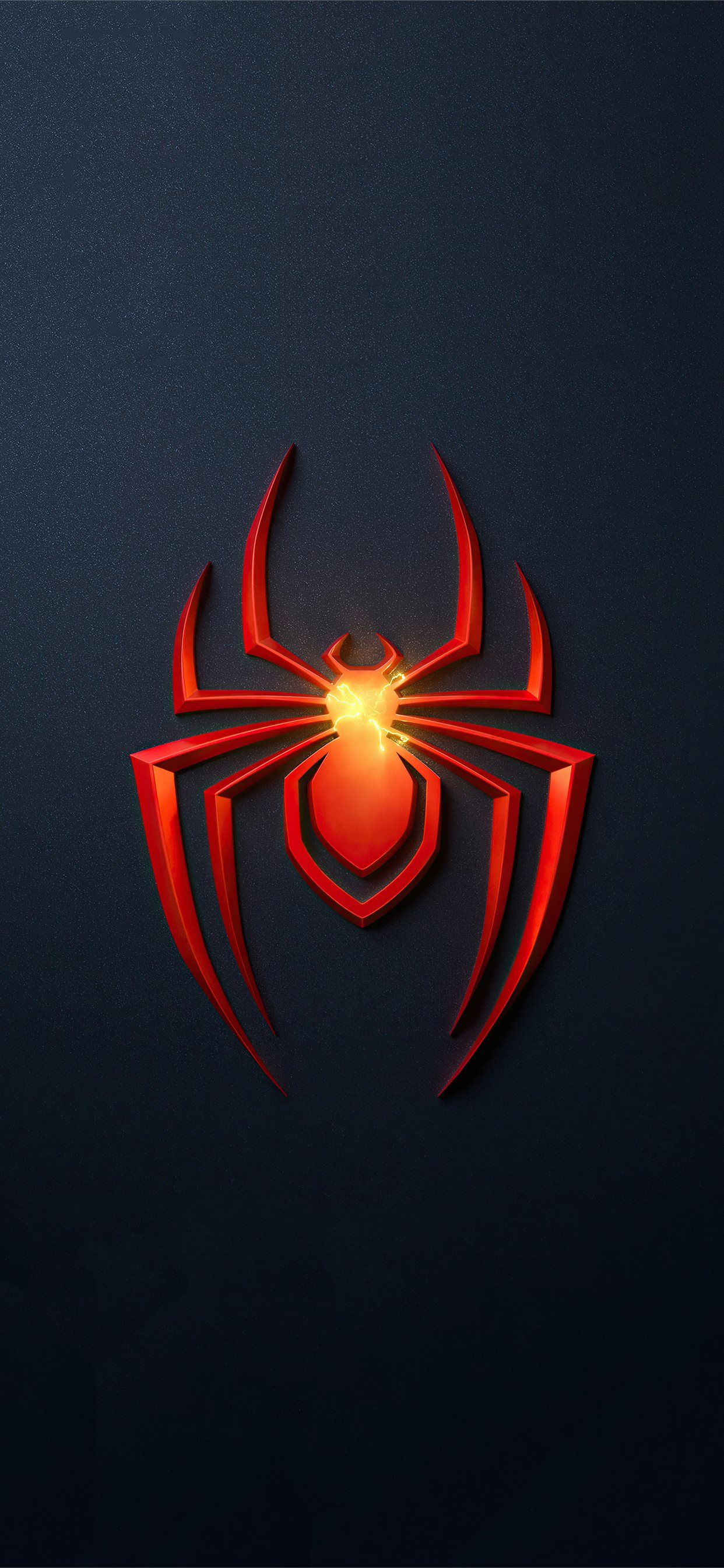 spider man miles morales ps5 game logo 4k iPhone X Wallpaper Free