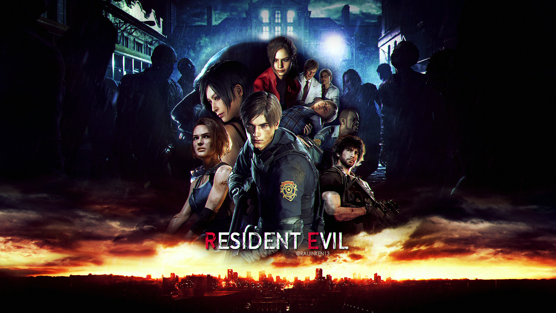 Some Resident Evil 2 & 3 remake wallpaper I made for RE3's launch