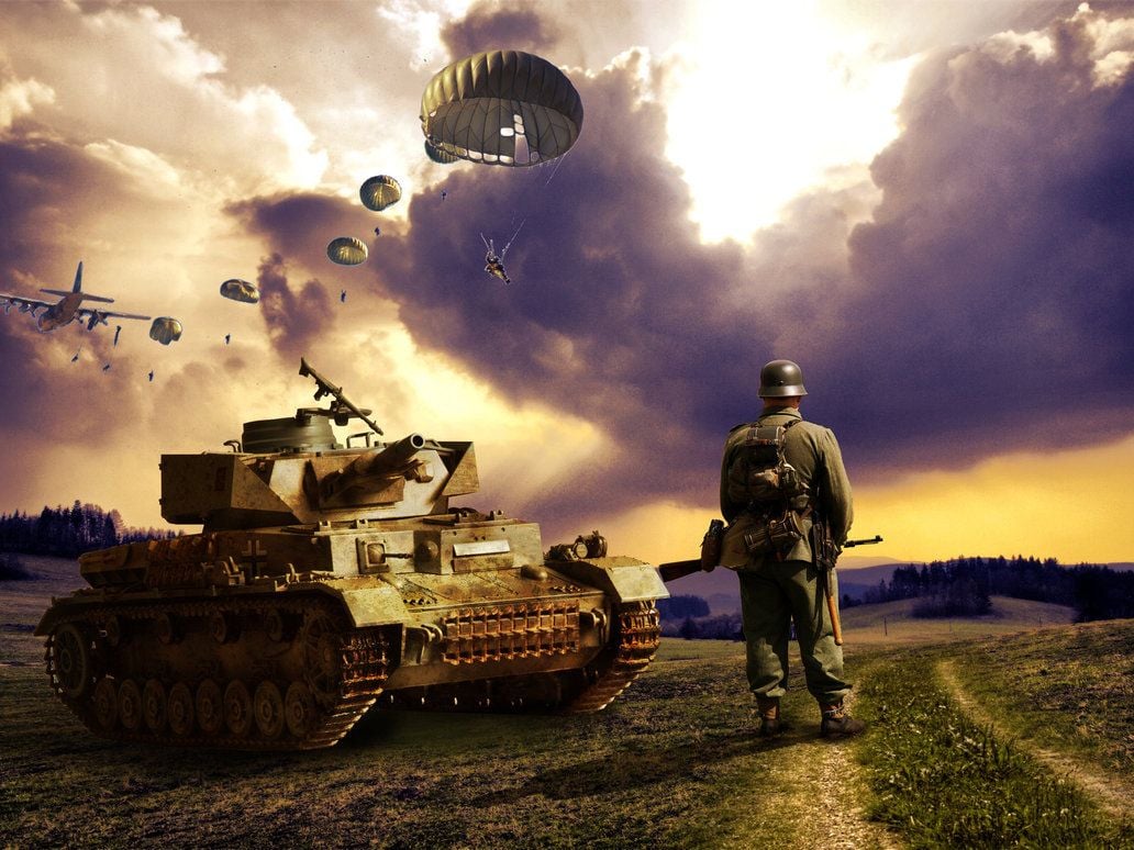 WWII Background. WWII Action Wallpaper