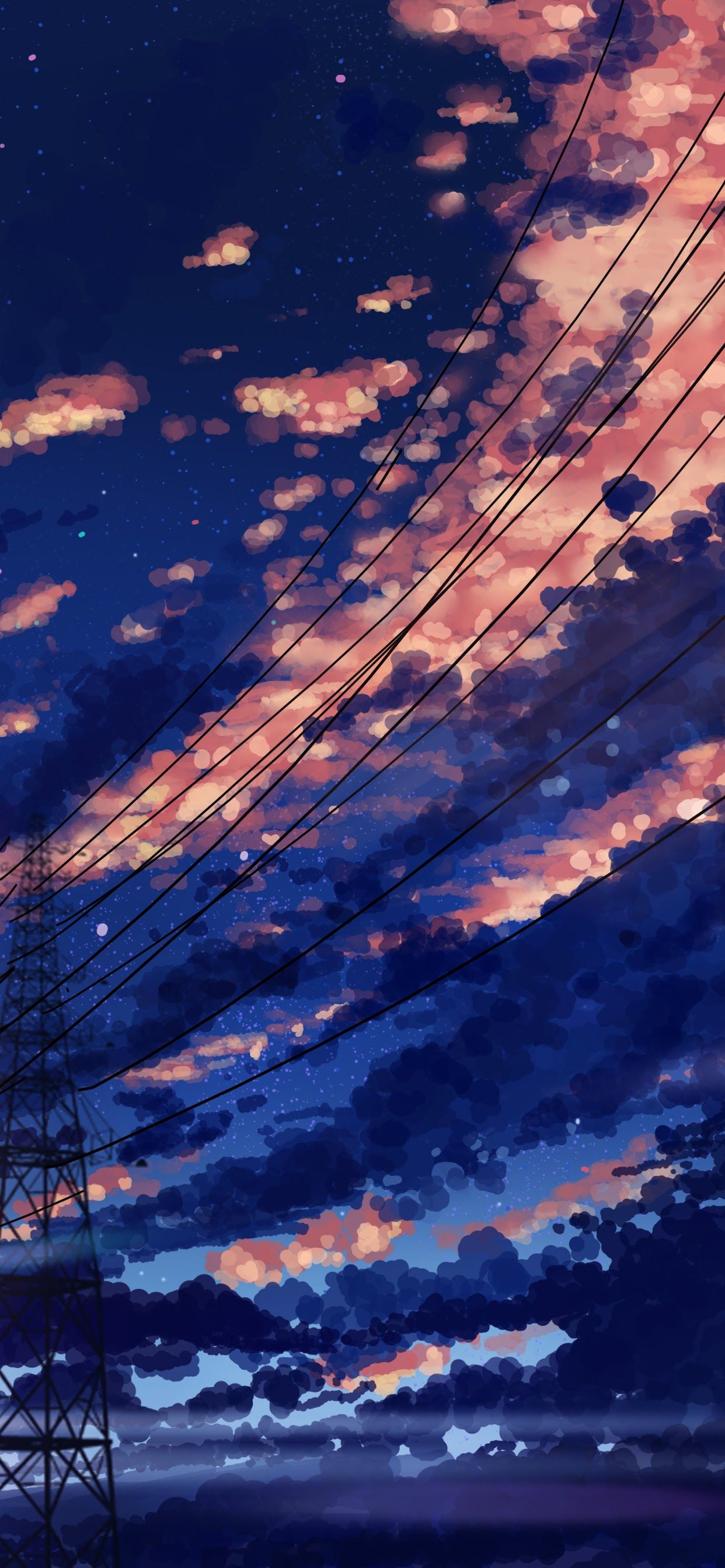 Sky Clouds Sunrise Scenery Anime 8K Wallpaper