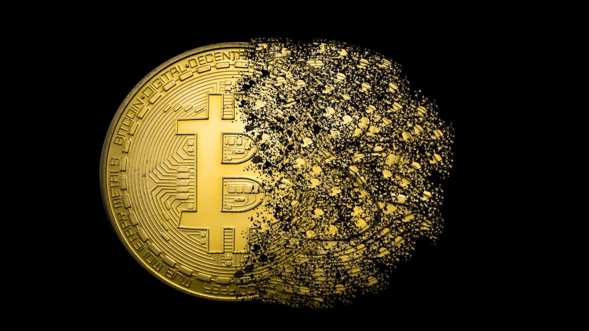 Desktop Wallpaper Bitcoin, Currency, Money, Digital Art, HD Image