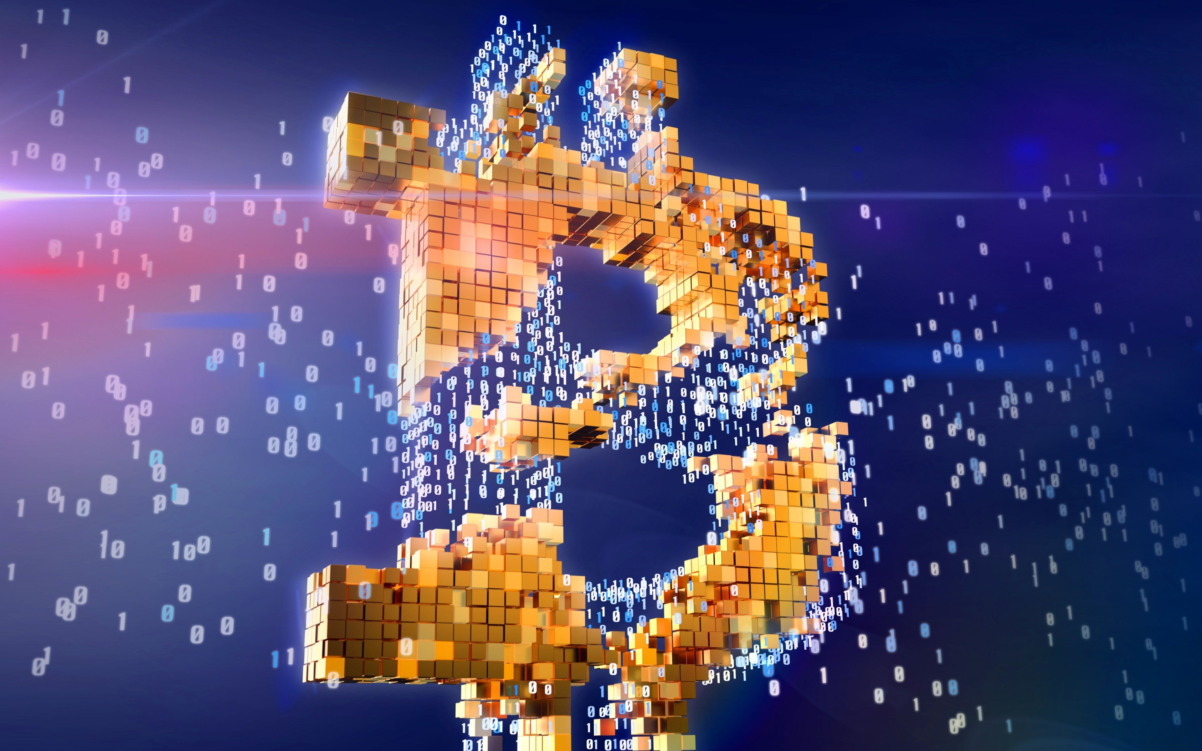 Download wallpaper Bitcoin, 4k, 3D art, currency concept