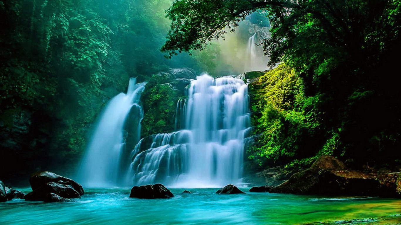 Waterfall Desktop Background. Beautiful
