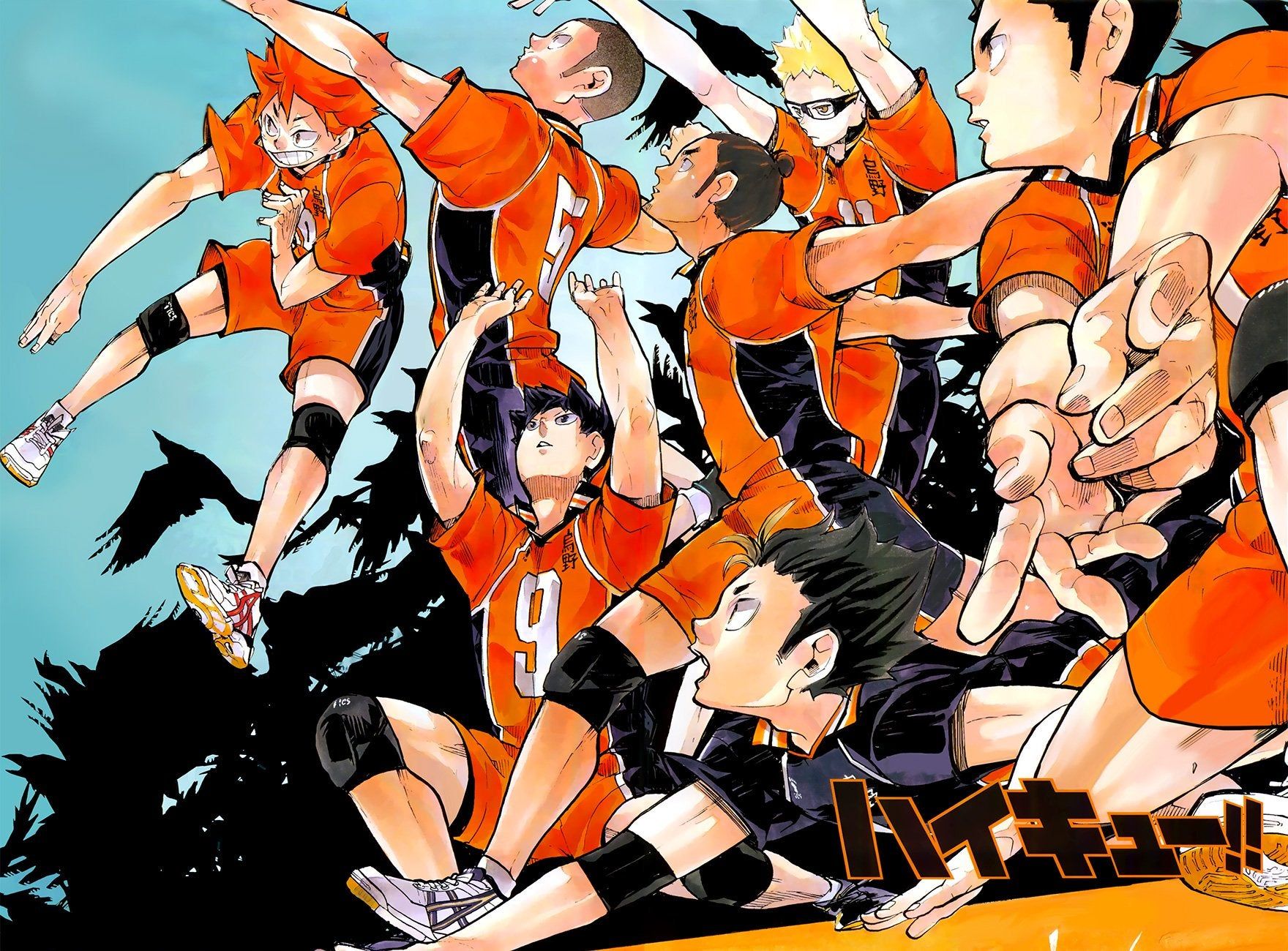 Media Happy 5th anniversary Haikyuu!! (wallpaper scan cleaned by Fallen Angels)
