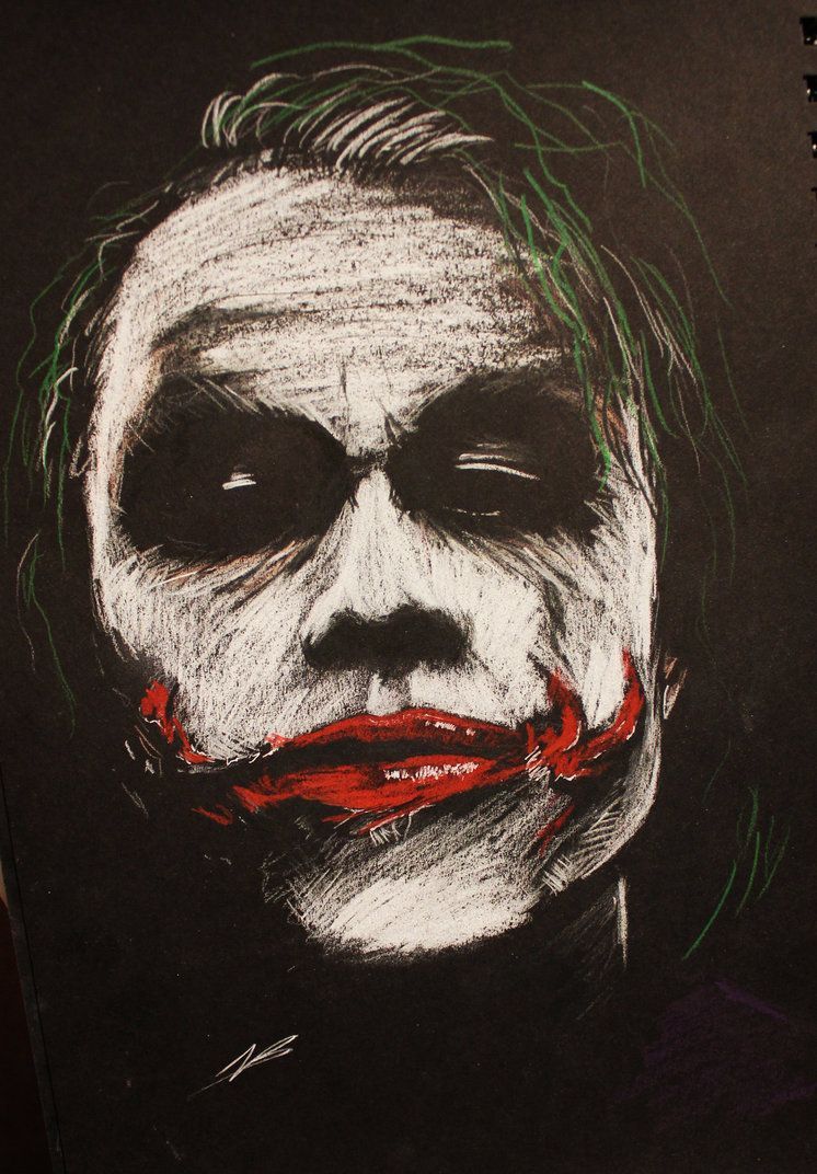 The Joker BW. Joker painting, Joker