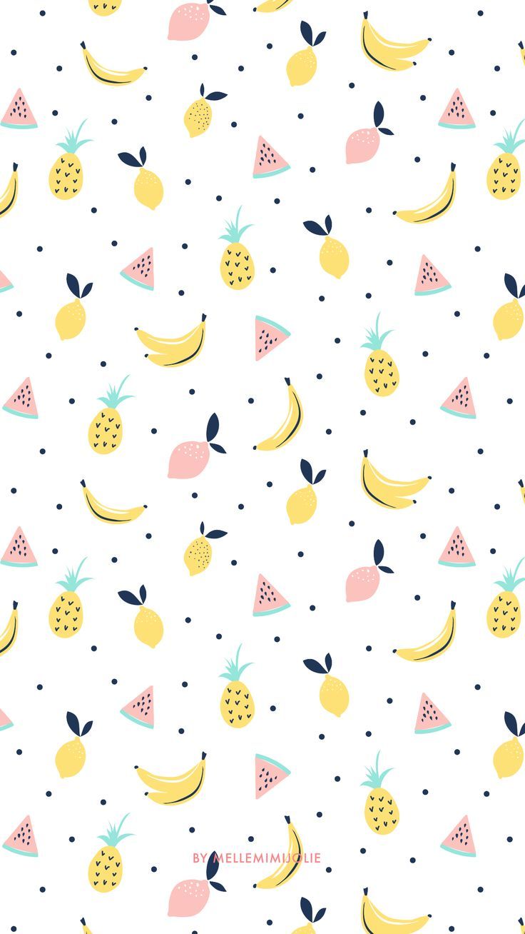 Cute Prints and patterns designs. iPhone wallpaper yellow, Fruit