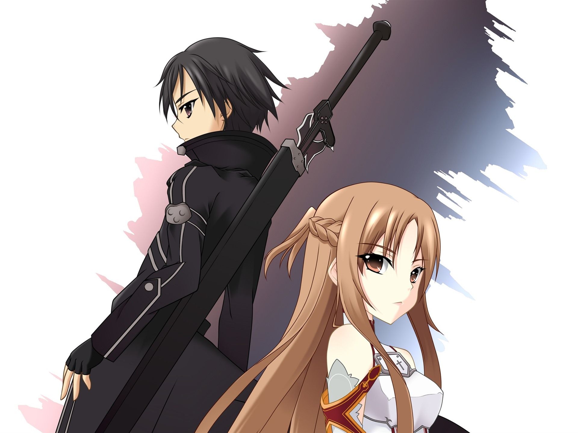 Wallpaper Anime girl and boy, sword 2560x1600 HD Picture, Image
