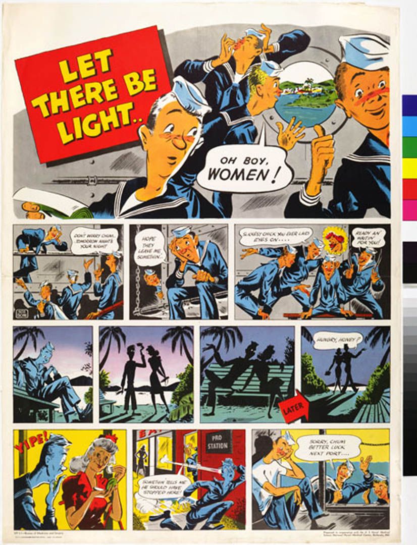 Let There Be Light Comic Strip Propaganda Posters
