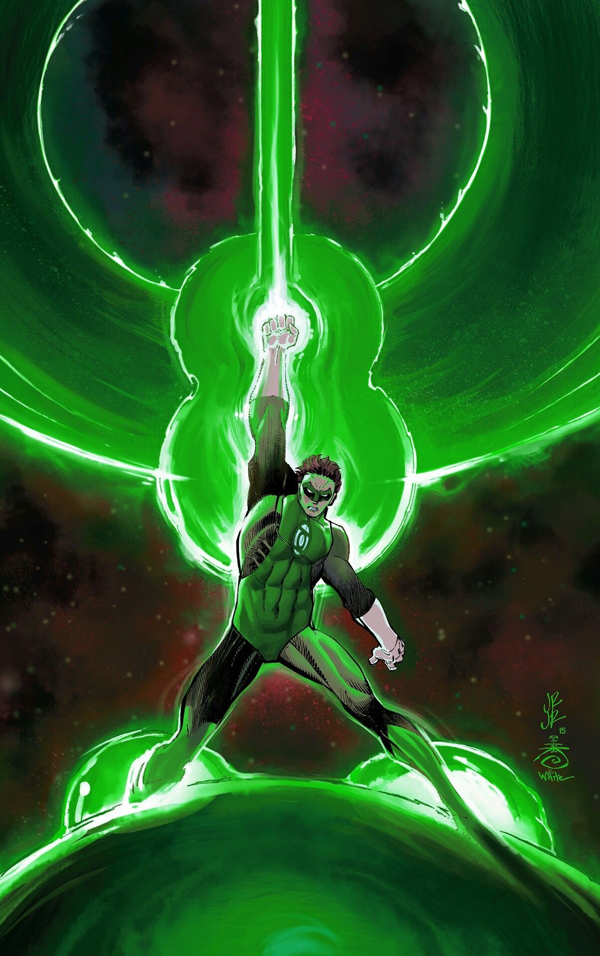 Green Lantern by John Romita Jr. Green lantern hal jordan, Green