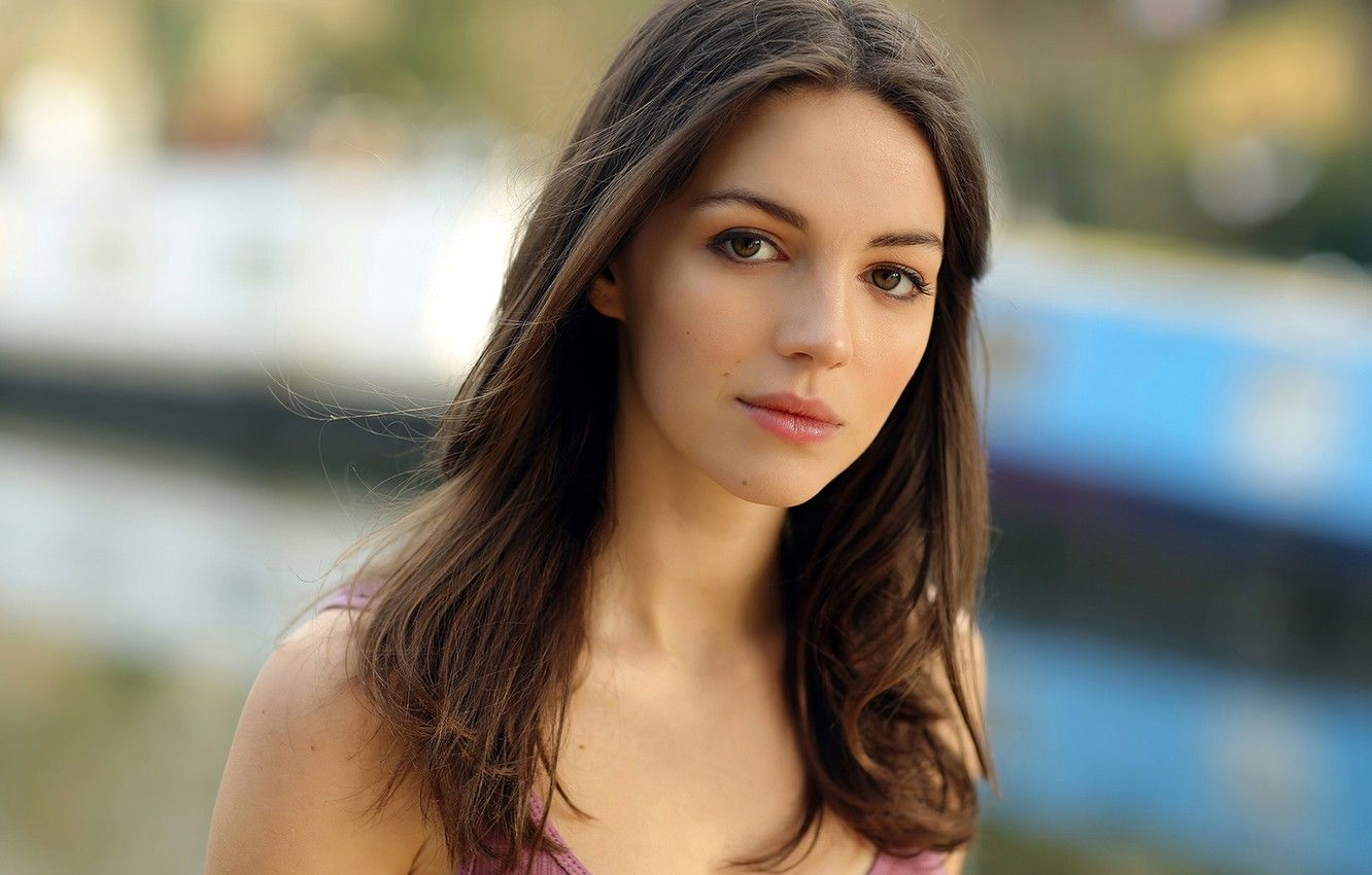 Wallpaper look, girl, face, sweetheart, hair, portrait, bokeh