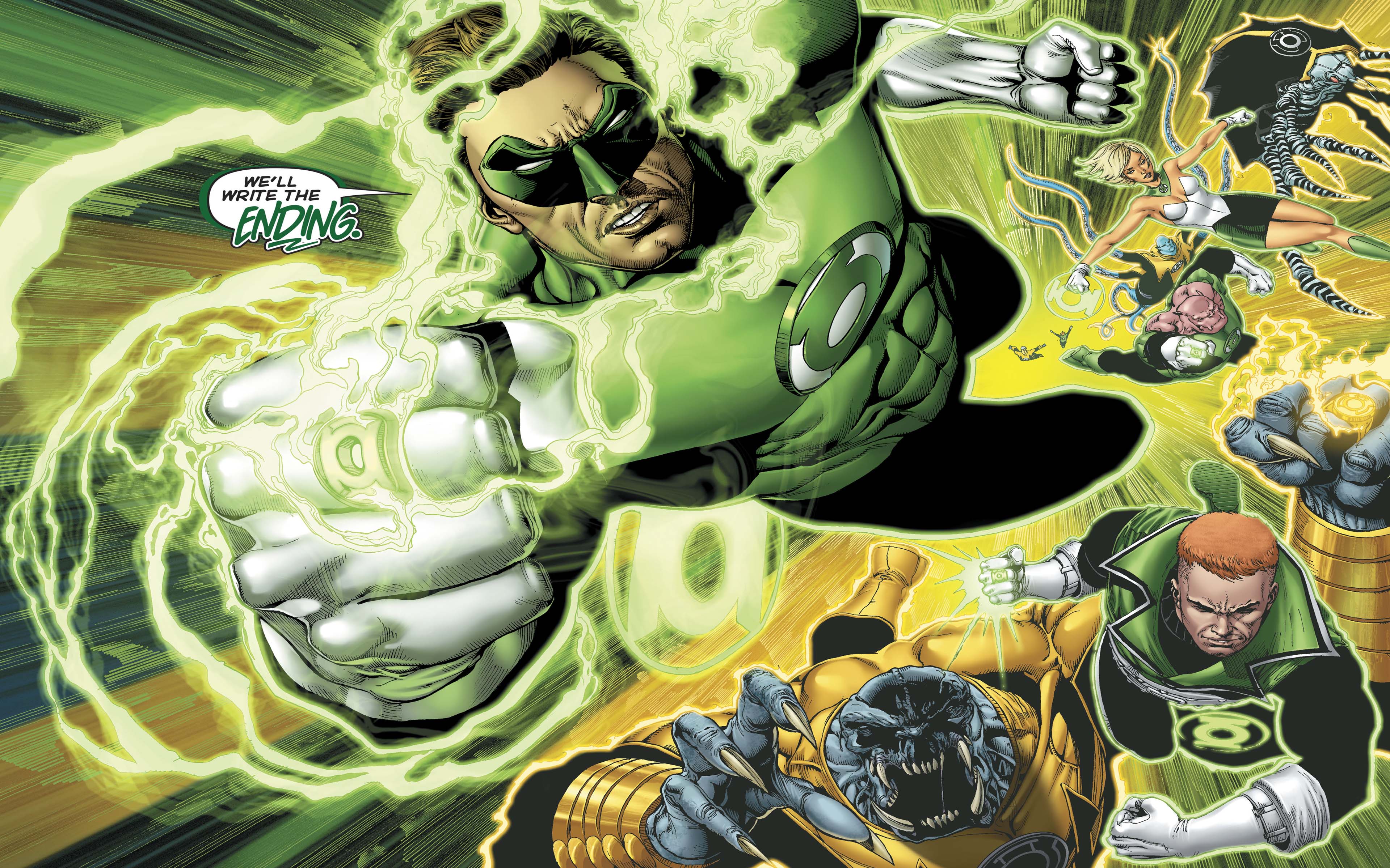 Green Lantern Corps Rebirth Hal Jordan 4k Ultra HD Wallpaper