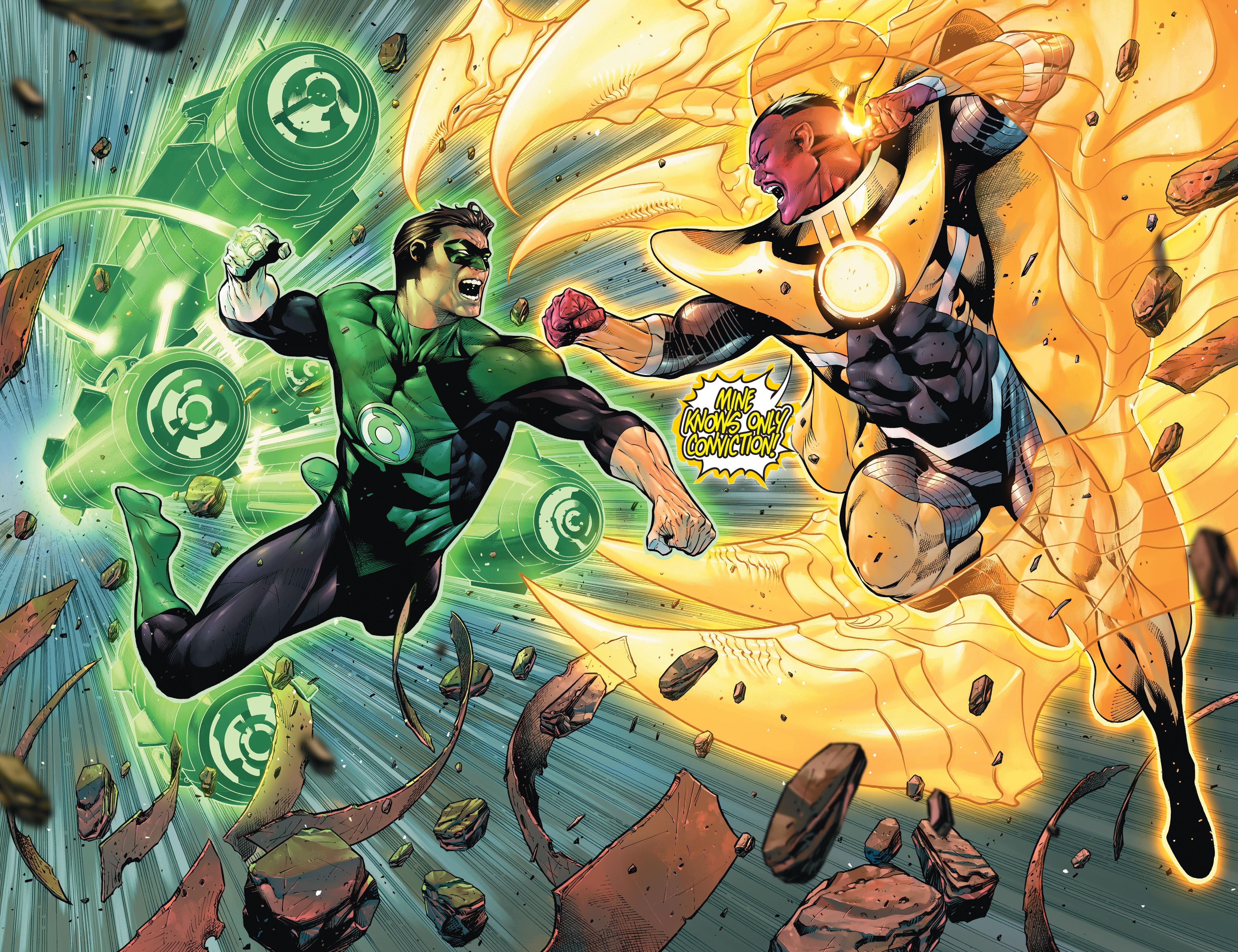 Hal Jordan vs Sinestro Lantern Photo