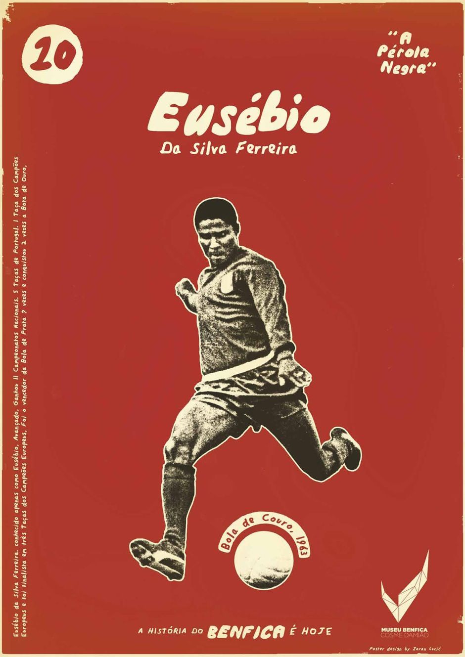 Benfica Museum: Eusebio. Eusebio, Sports graphic design, Soccer