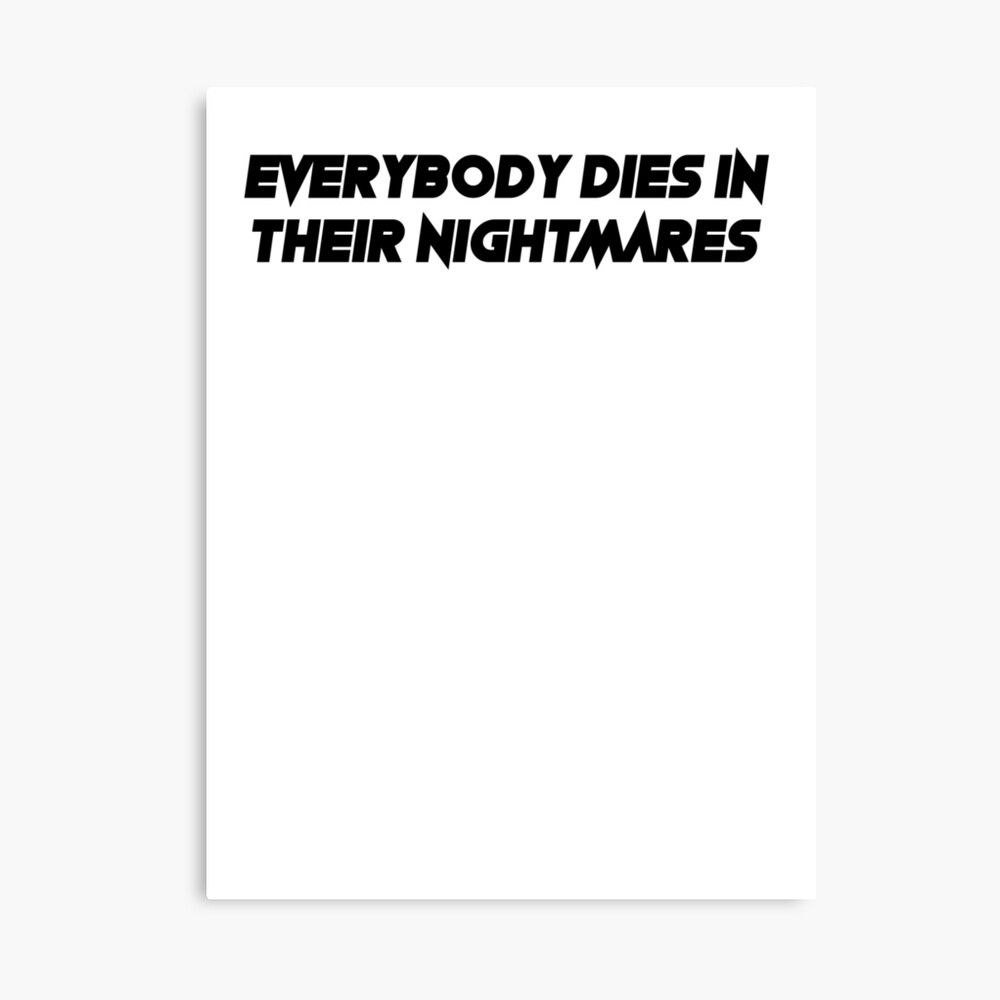 everybody dies in their nightmares- XXXTentacion Photographic