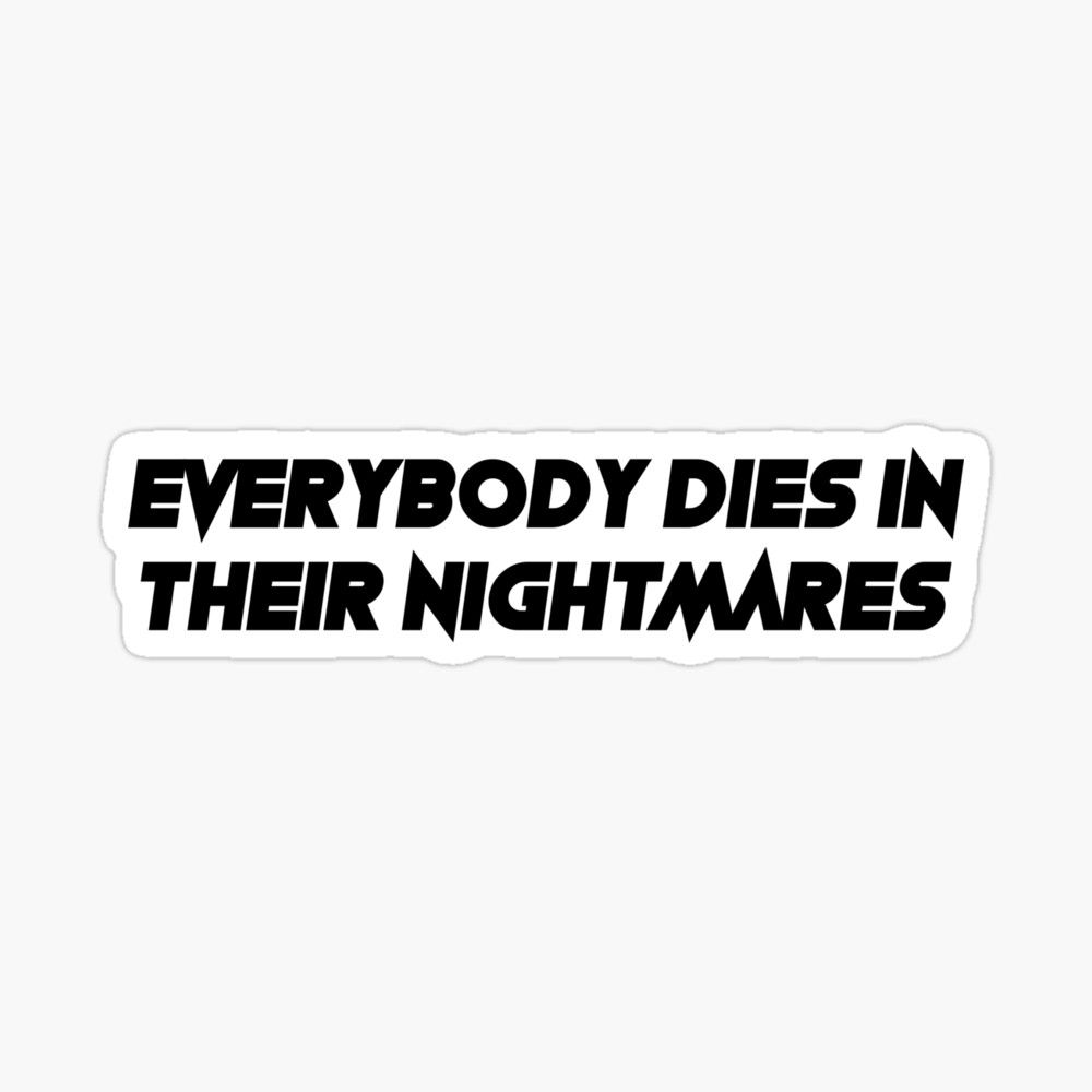 everybody dies in their nightmares piano