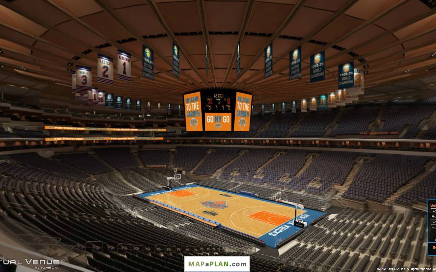 Free download 214 Madison Square Garden seating chart High HD
