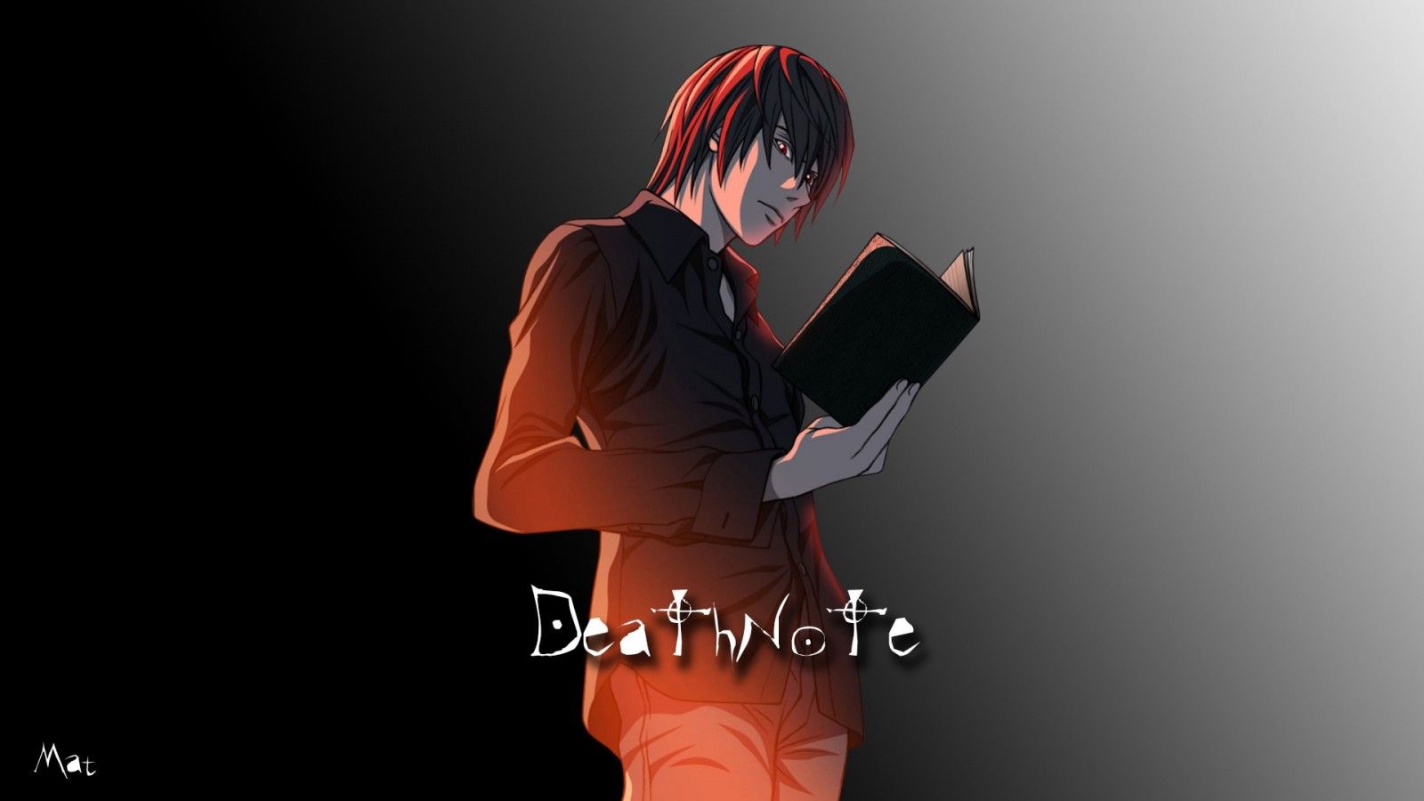 illustration, anime, Death Note, Yagami Light, hand, Sense