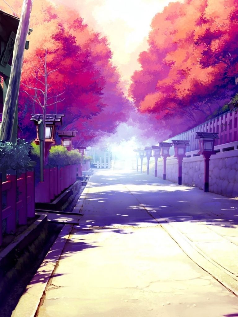 Free download Japanese Anime Street HD Wallpaper [1920x1200]