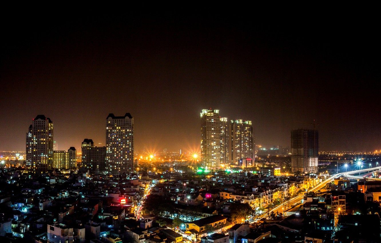 Wallpaper night, Vietnam, night, Vietnam, Saigon, Ho Chi Minh city