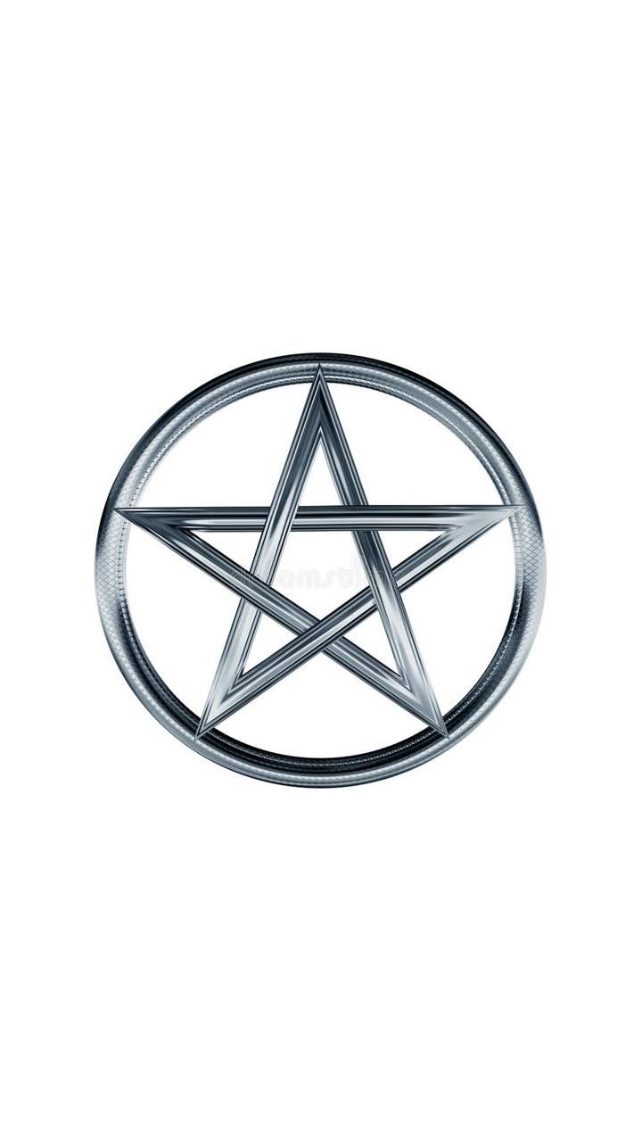 Silver Pentagram wallpaper