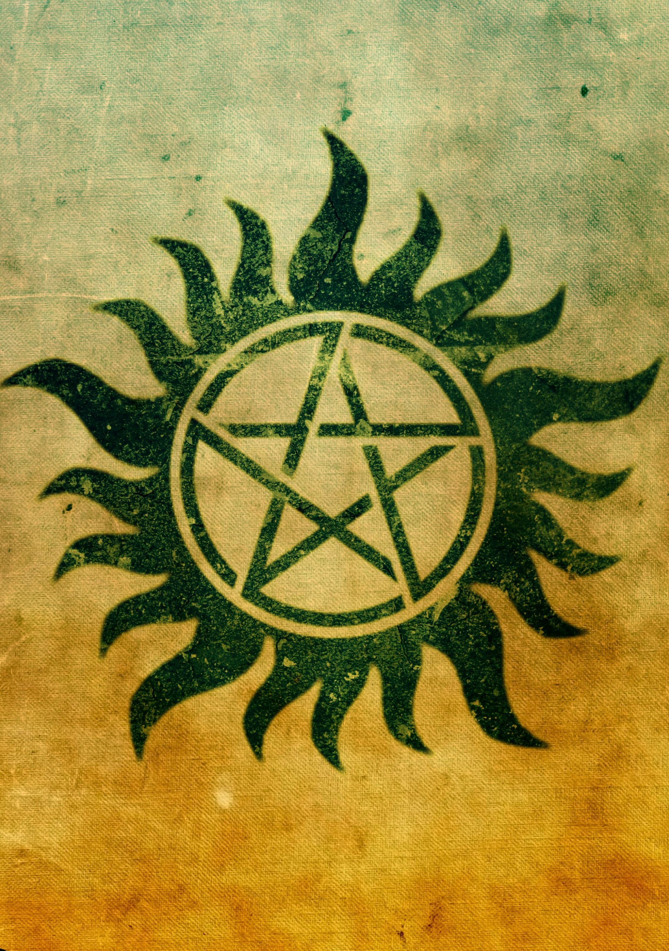Supernatural Protection Tattoo Aside from the pentagrams, I really