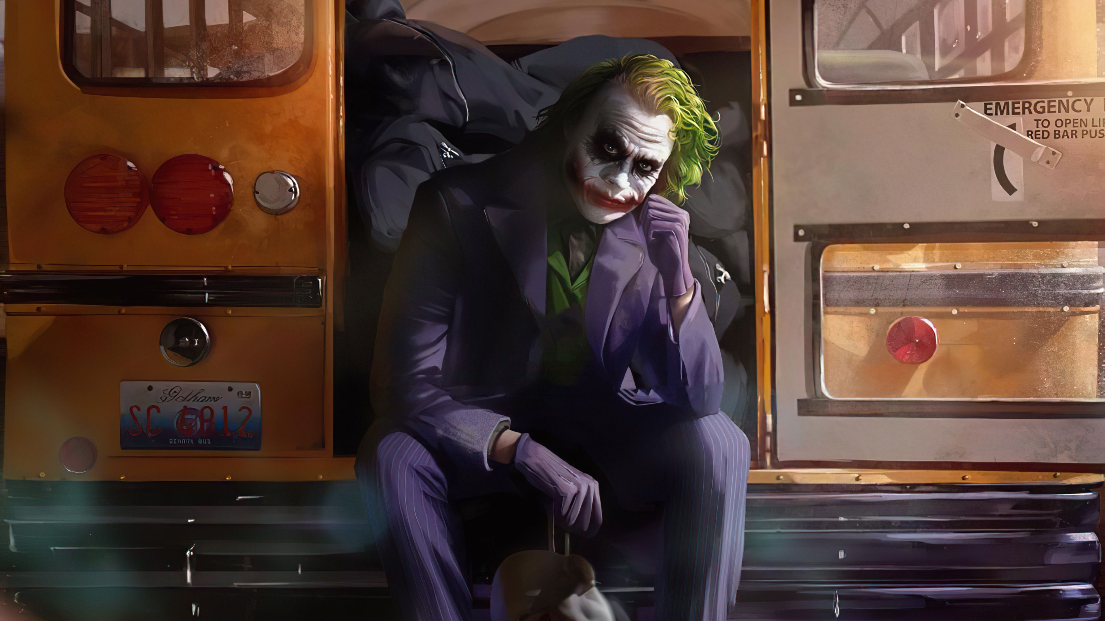 Joker 4K wallpaper for your desktop or mobile screen free and easy to download