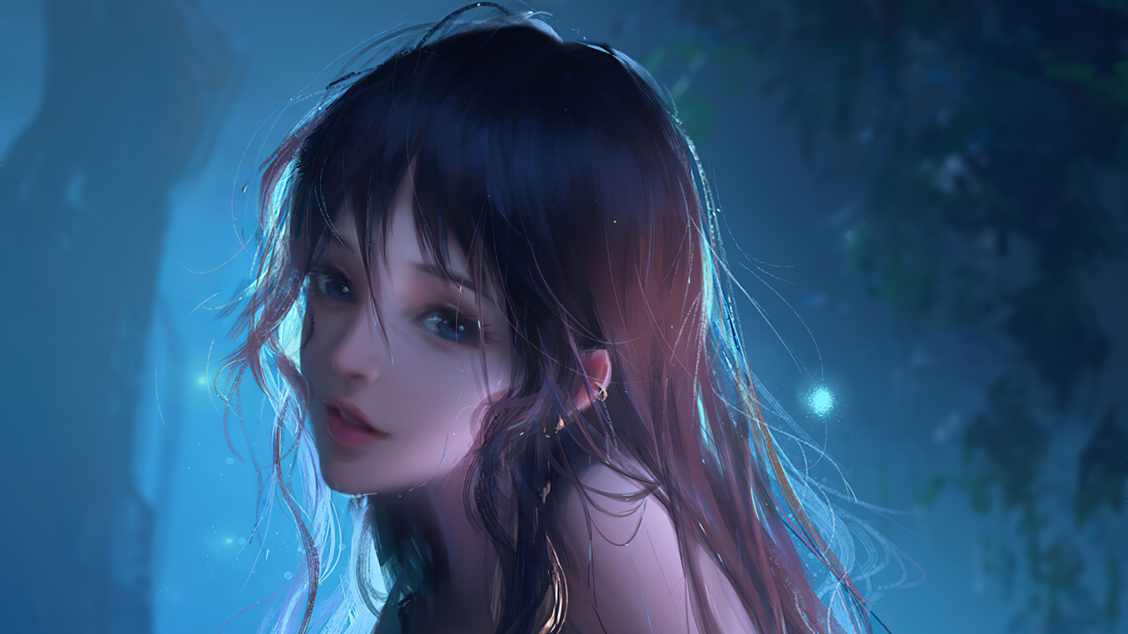 Pretty Blue Eye Girl 4k, HD Artist, 4k Wallpaper, Image