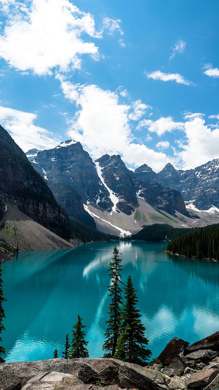 Wallpaper Emerald Lake Canada Mountain Wallpaper