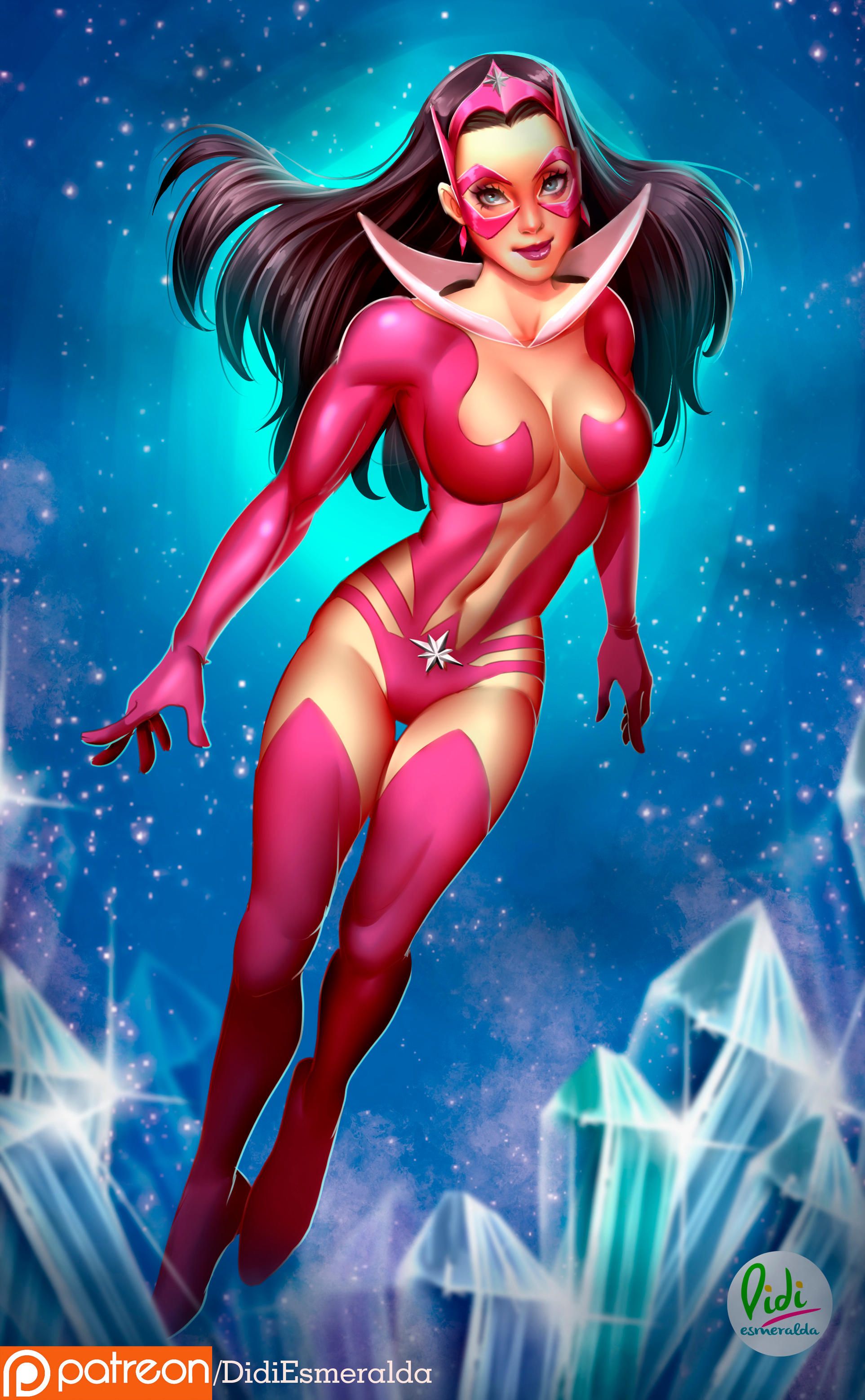 star sapphire and carol ferris (dc comics and 1 more) drawn